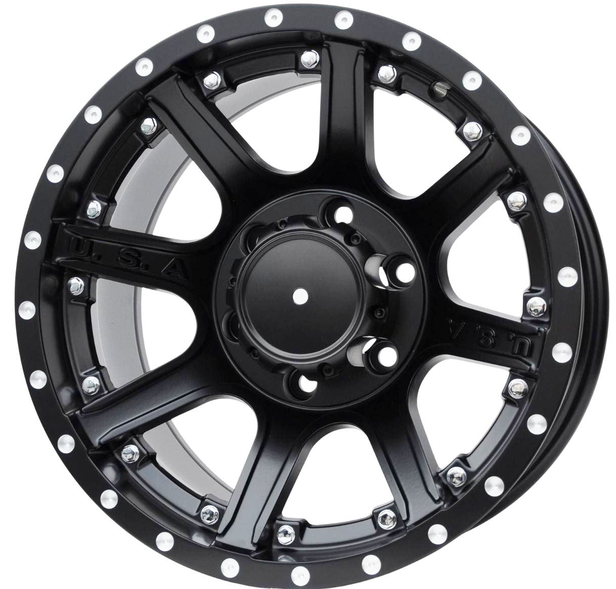 PDW 1494 Alufælge 16" 6x139.7 ET-12 – Sort (sæt á 4)