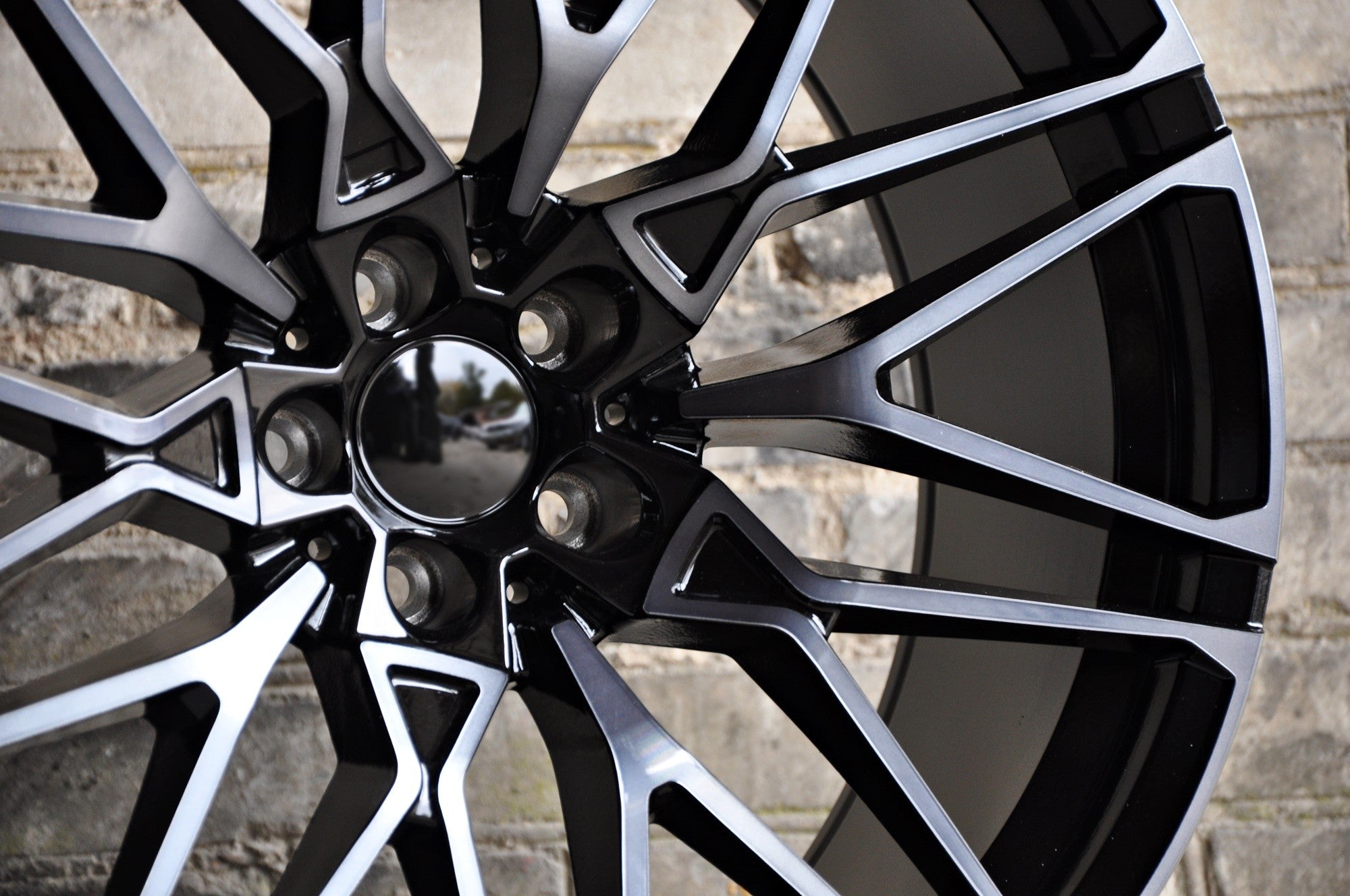PDW 5063 Alufælge 22" 5x112 ET37 – Sort/przyciemniany front (sæt á 4)