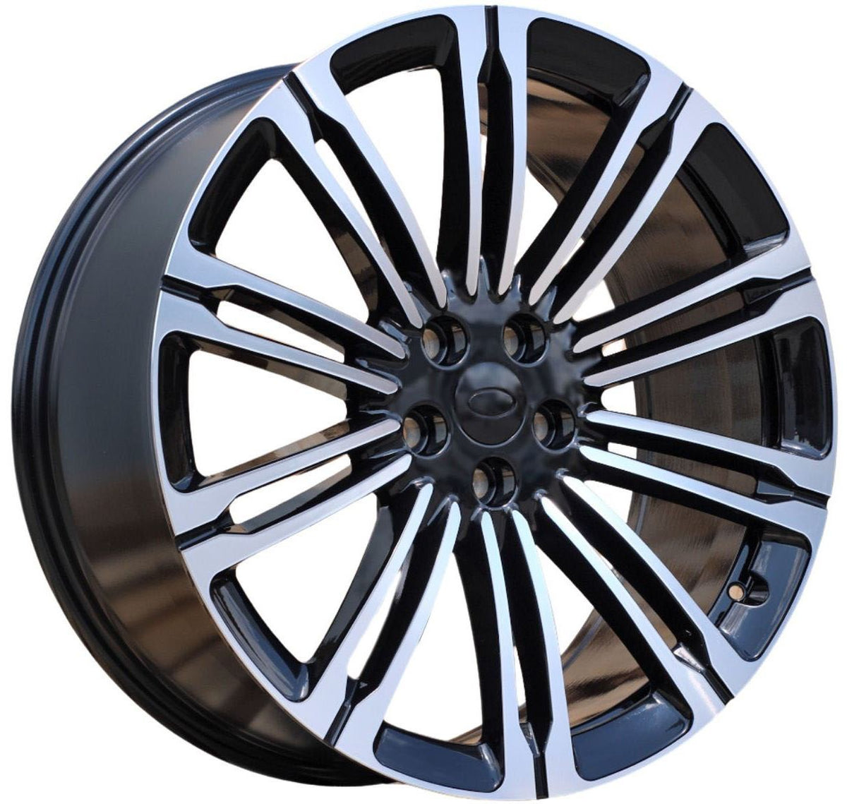 PDW 1066 Alufælge 24" 9,5J 5x120 ET40 – Poleret/sort (sæt á 4)