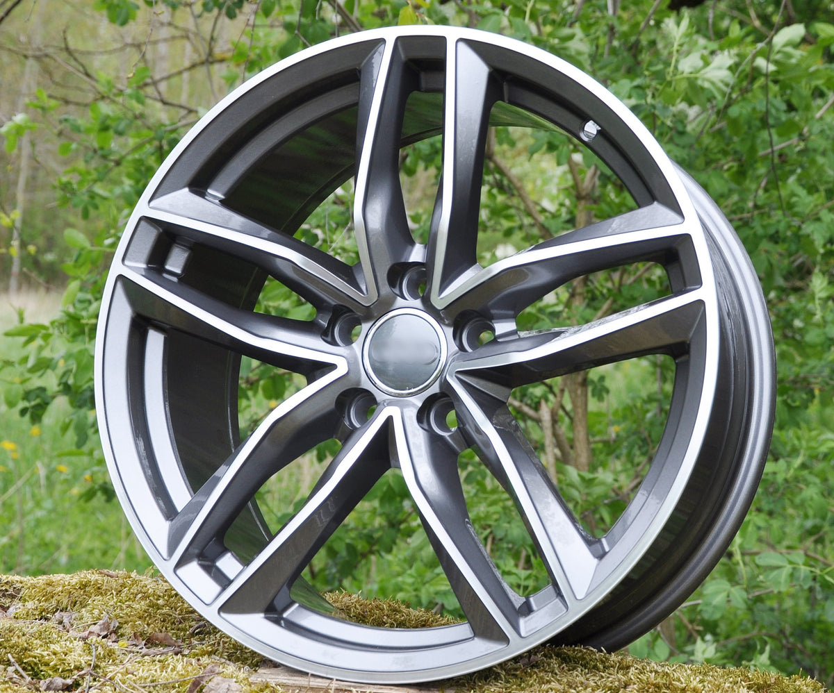 PDW 690 Alufælge 19" 5x112 ET40 – Poleret/grafit (sæt á 4)