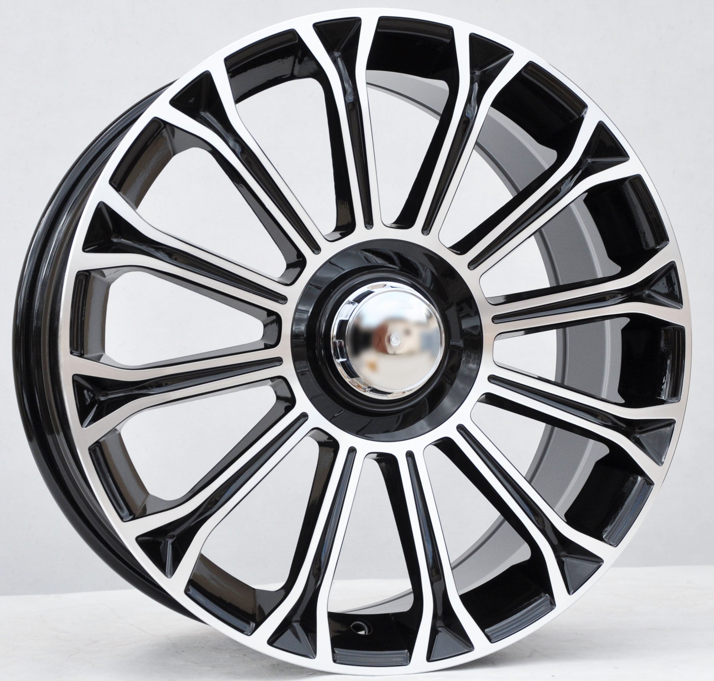 PDW FBX003 Alufælge 18" 5x112 ET35 – Poleret/sort (sæt á 4)