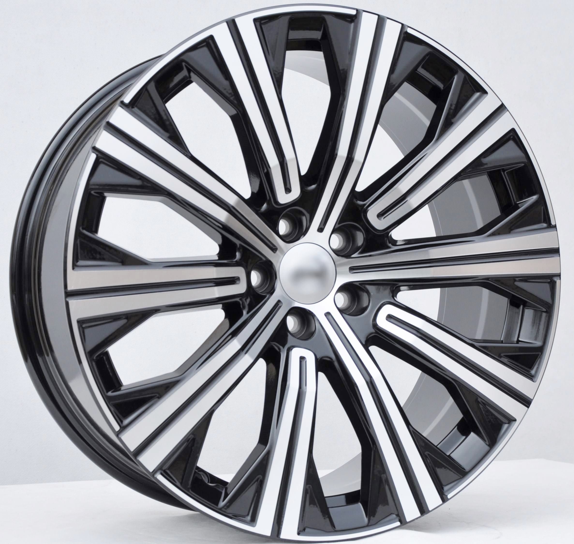 PDW 0054 Alufælge 20" 5x108 ET39 – Poleret/sort (sæt á 4)