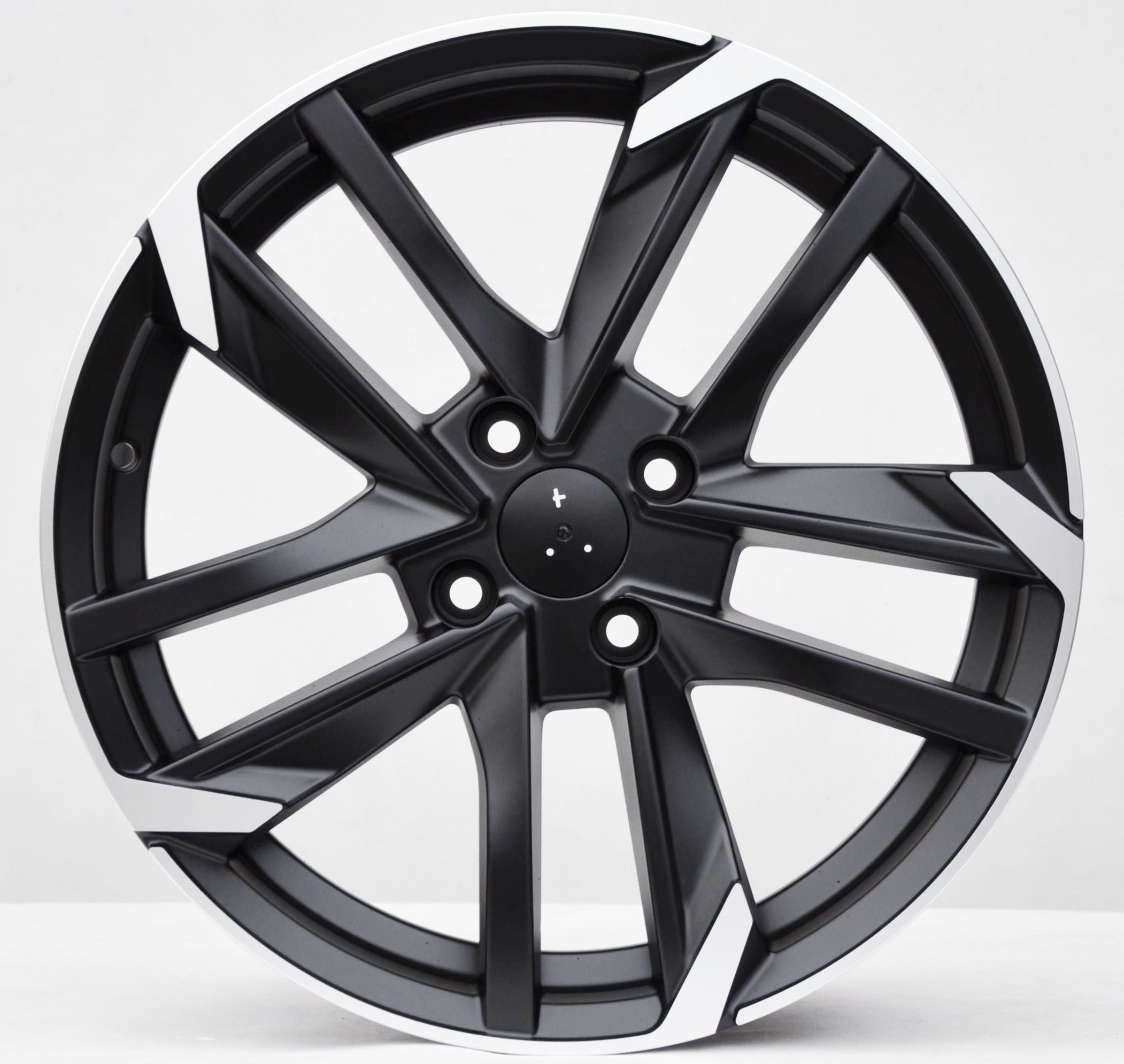 PDW 170/5788 Alufælge 16" 4x108 ET25 – Poleret/sort (sæt á 4)