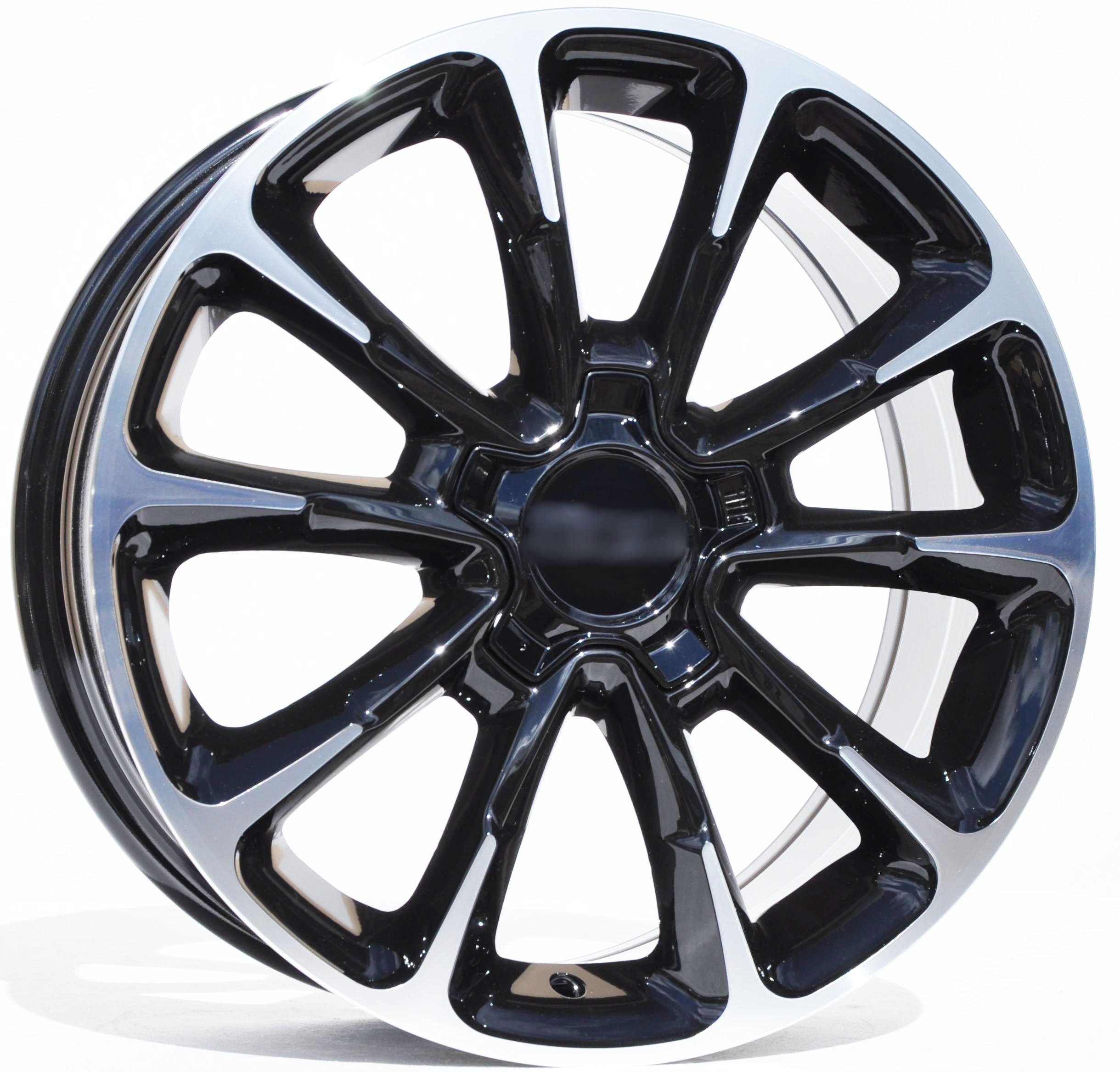 PDW 1281 Alufælge 17" 5x110 ET40 – Poleret/sort (sæt á 4)