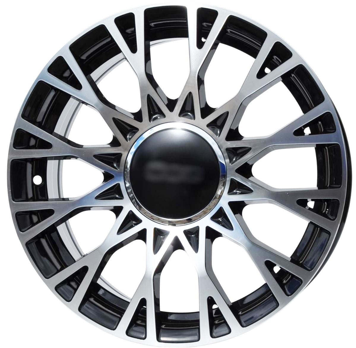 PDW 1283 Alufælge 16" 4x98 ET35 – Poleret/sort (sæt á 4)