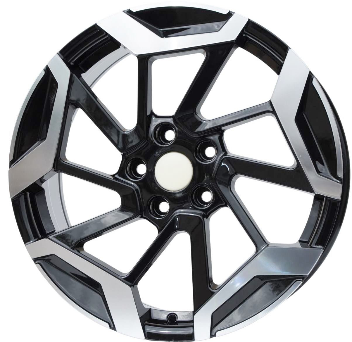 PDW 1080 Alufælge 18" 5x114.3 ET45 – Poleret/sort (sæt á 4)