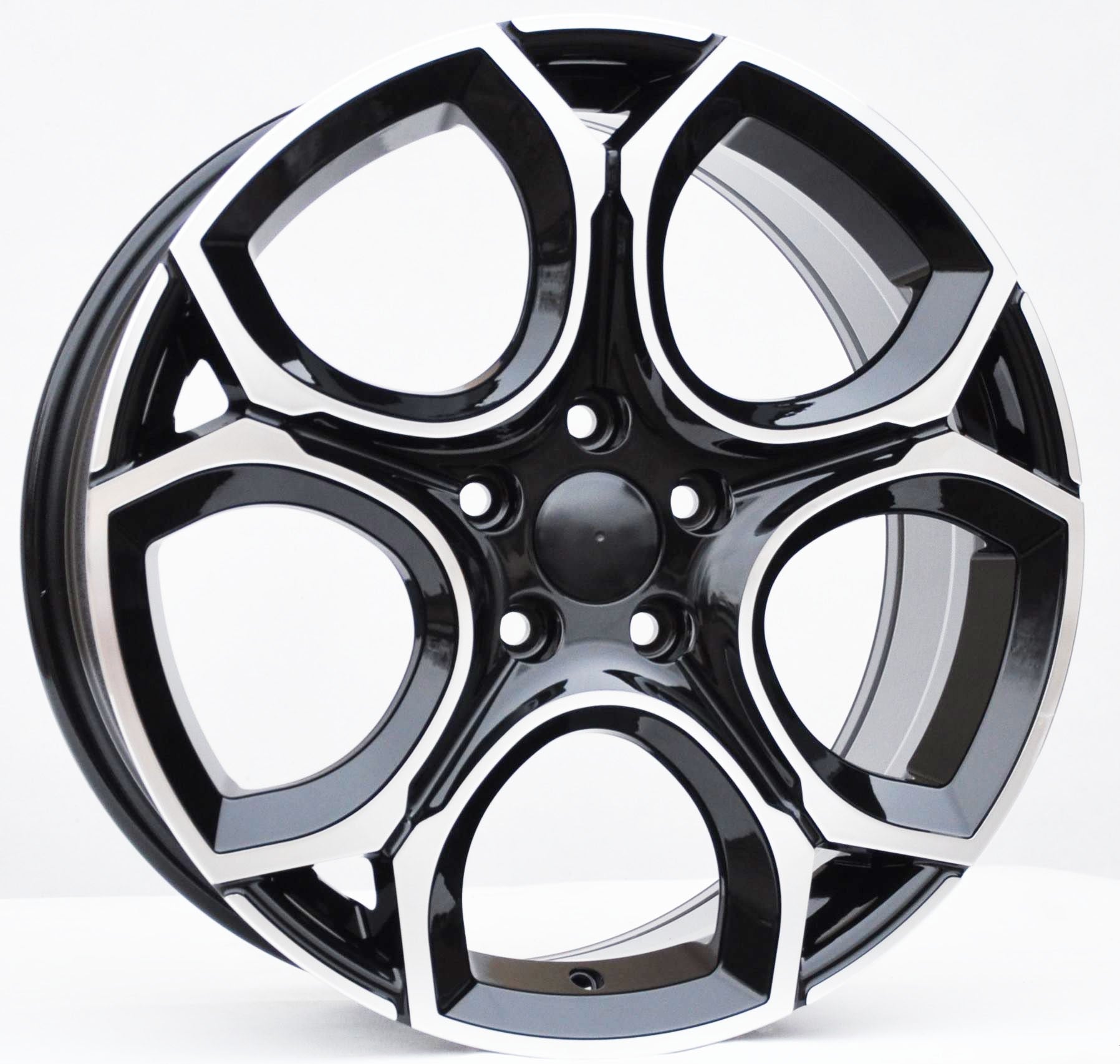 PDW 1232 Alufælge 17" 5x112 ET45 – Poleret/sort (sæt á 4)