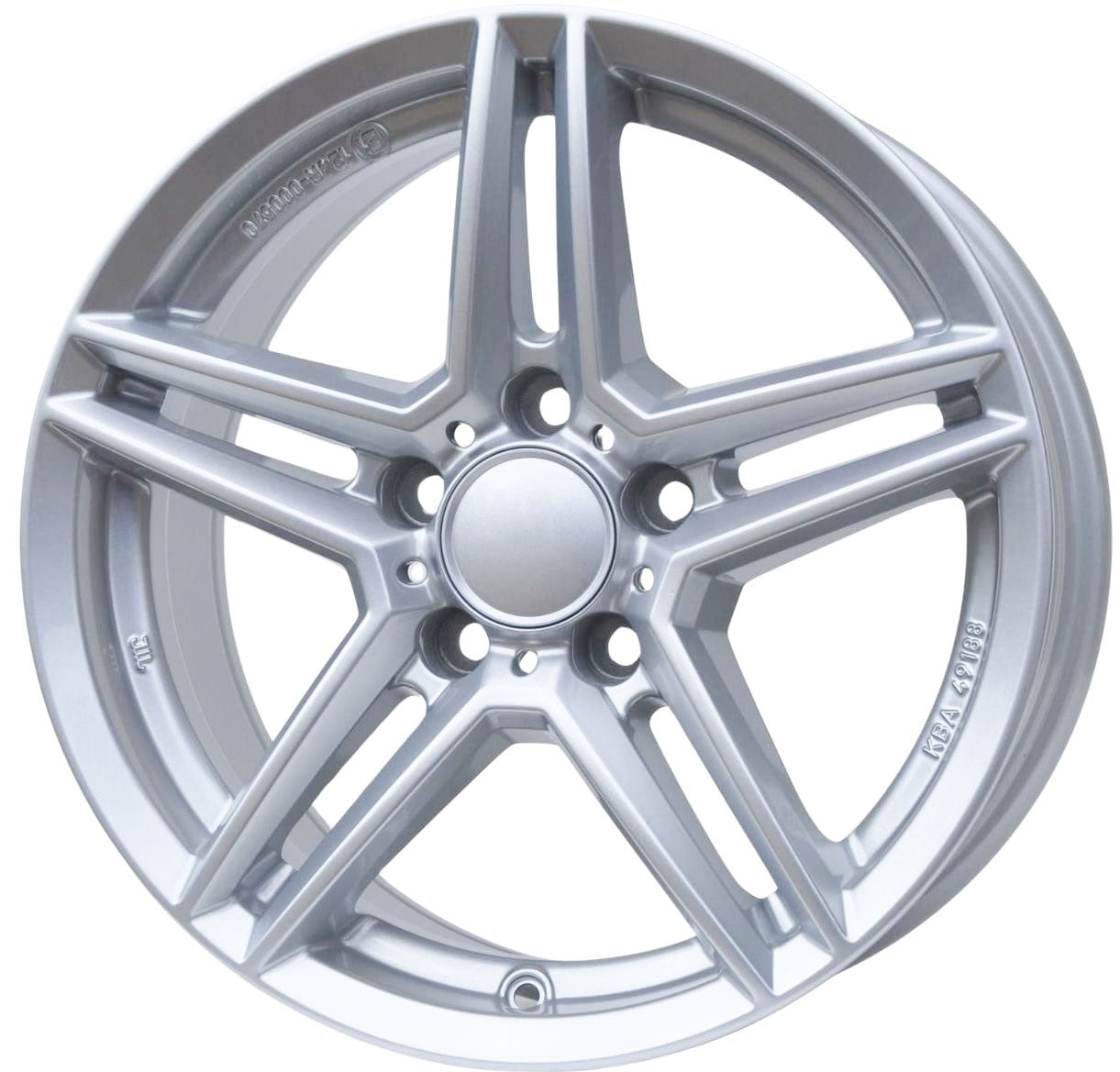 Uniwheels M10-756-BA49188 Alufælge 16" 5x112 ET45 – Sølv (sæt á 4)