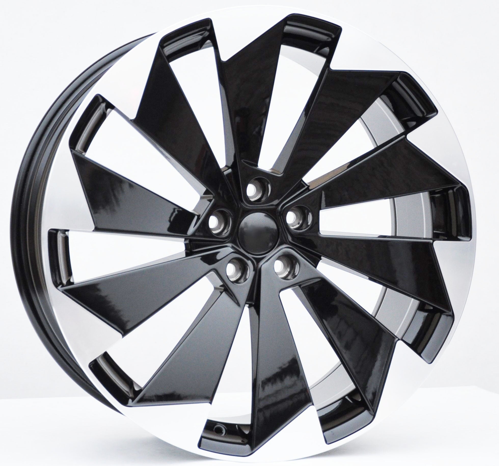 PDW 1141 Alufælge 19" 5x112 ET45 – Poleret/sort (sæt á 4)