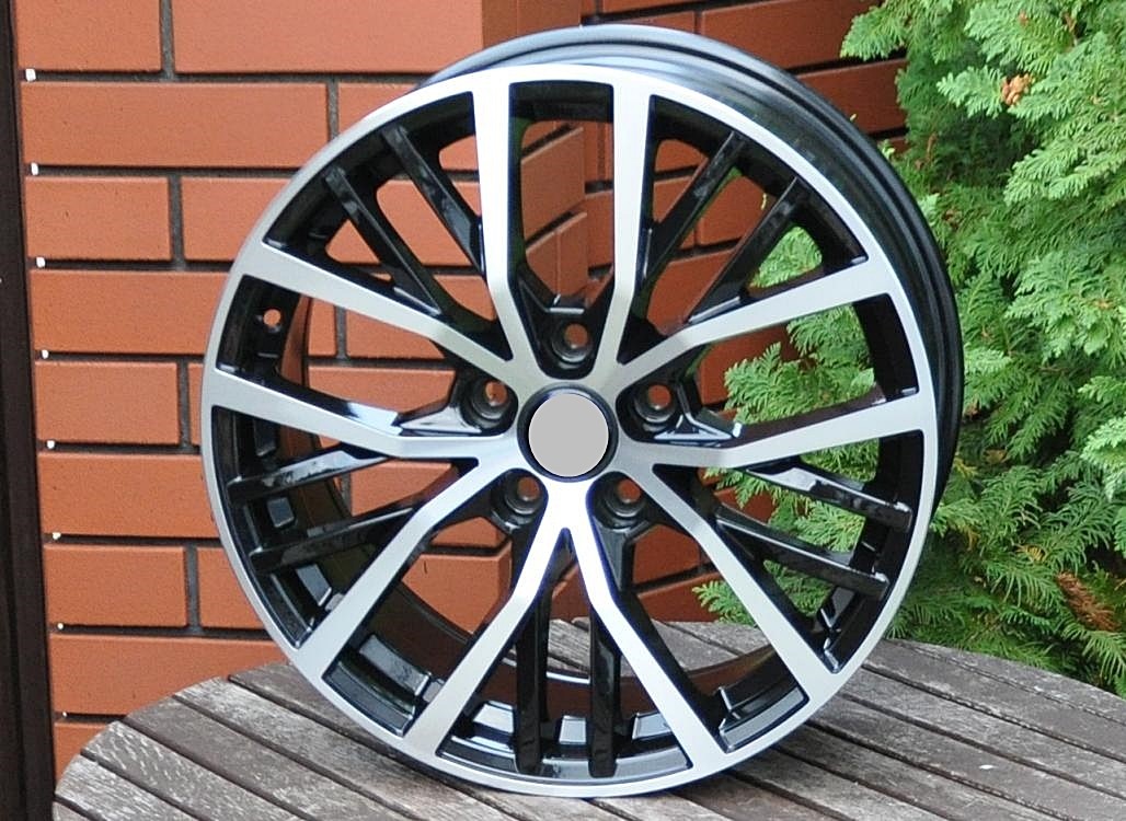 PDW 952 Alufælge 17" 5x100 ET45 – Poleret/sort (sæt á 4)