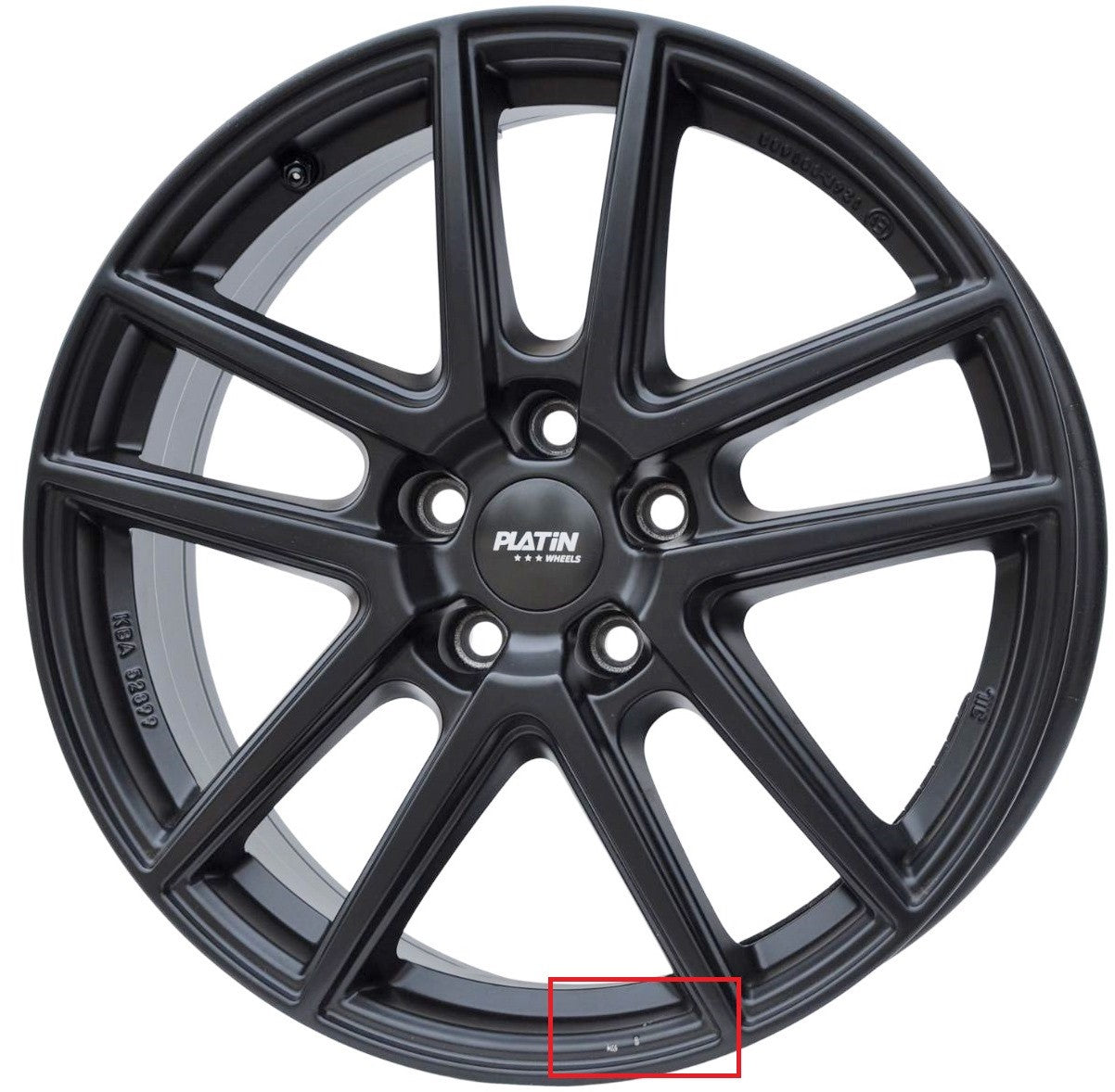 Platin uszkodzoneSPL-708/KBA52899 Alufælge 18" 5x112 ET43 – Sort (sæt á 4)