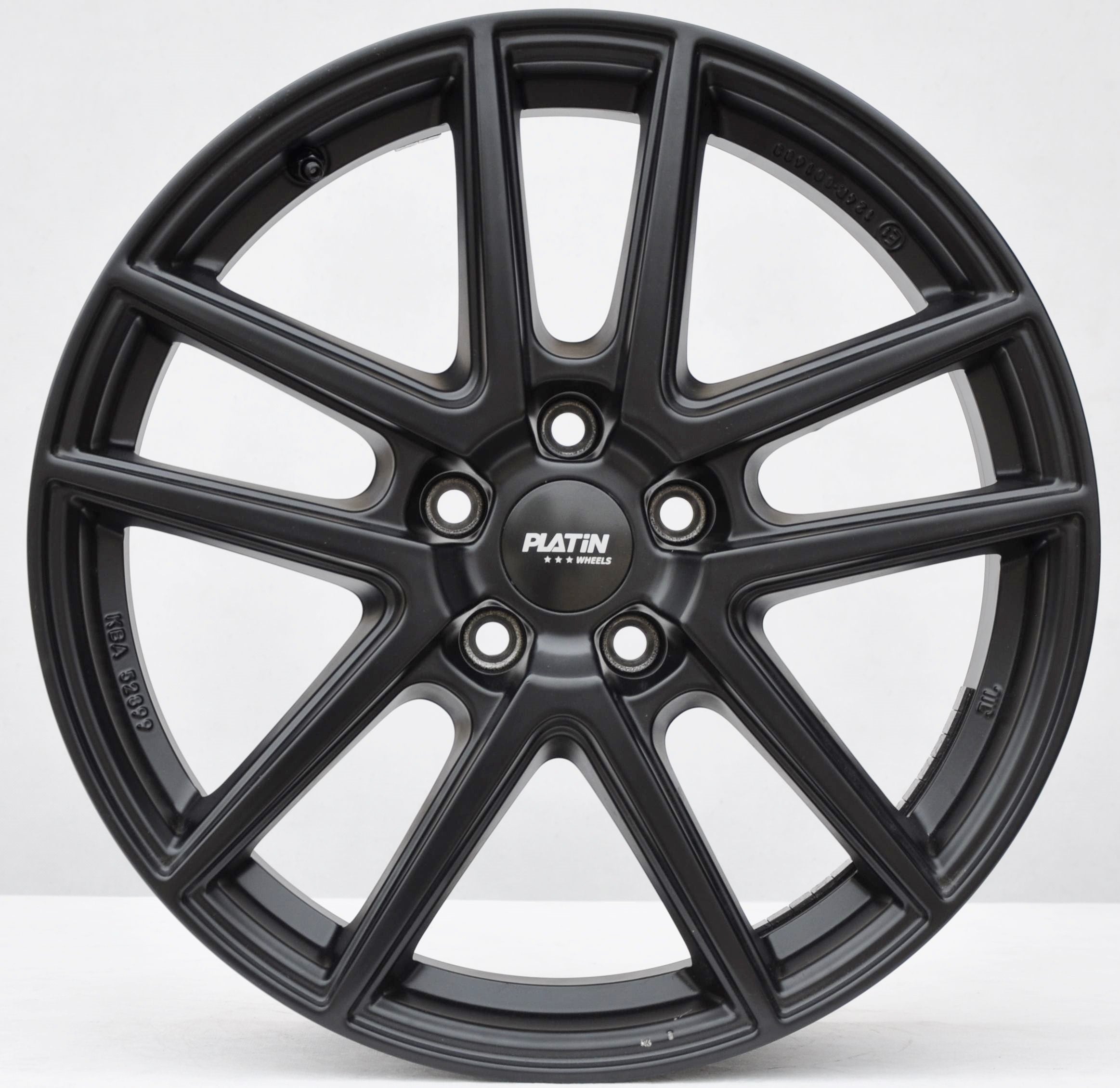 Platin uszkodzoneSPL-708/KBA52899 Alufælge 18" 5x112 ET43 – Sort (sæt á 4)