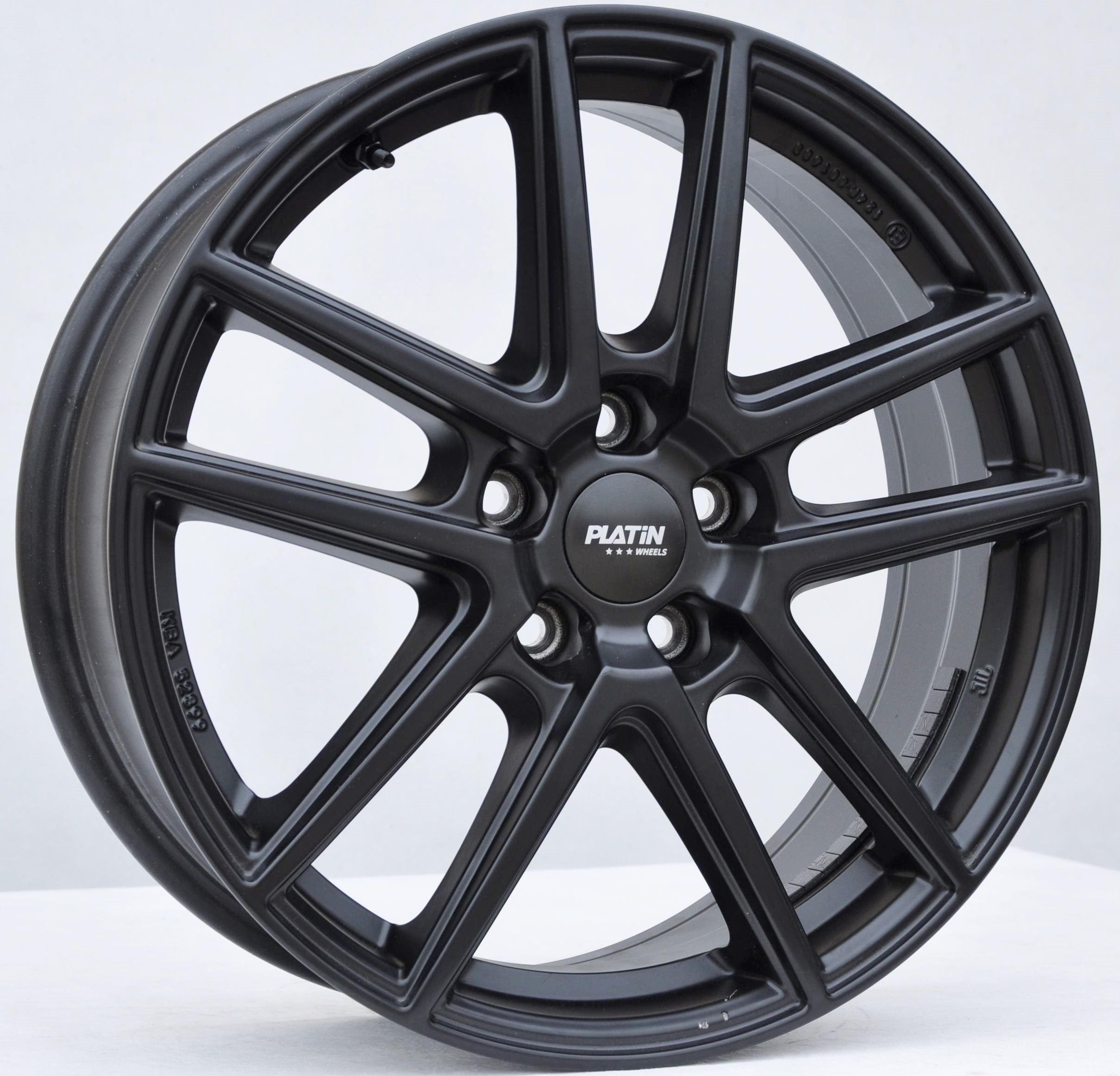 Platin uszkodzoneSPL-708/KBA52899 Alufælge 18" 5x112 ET43 – Sort (sæt á 4)