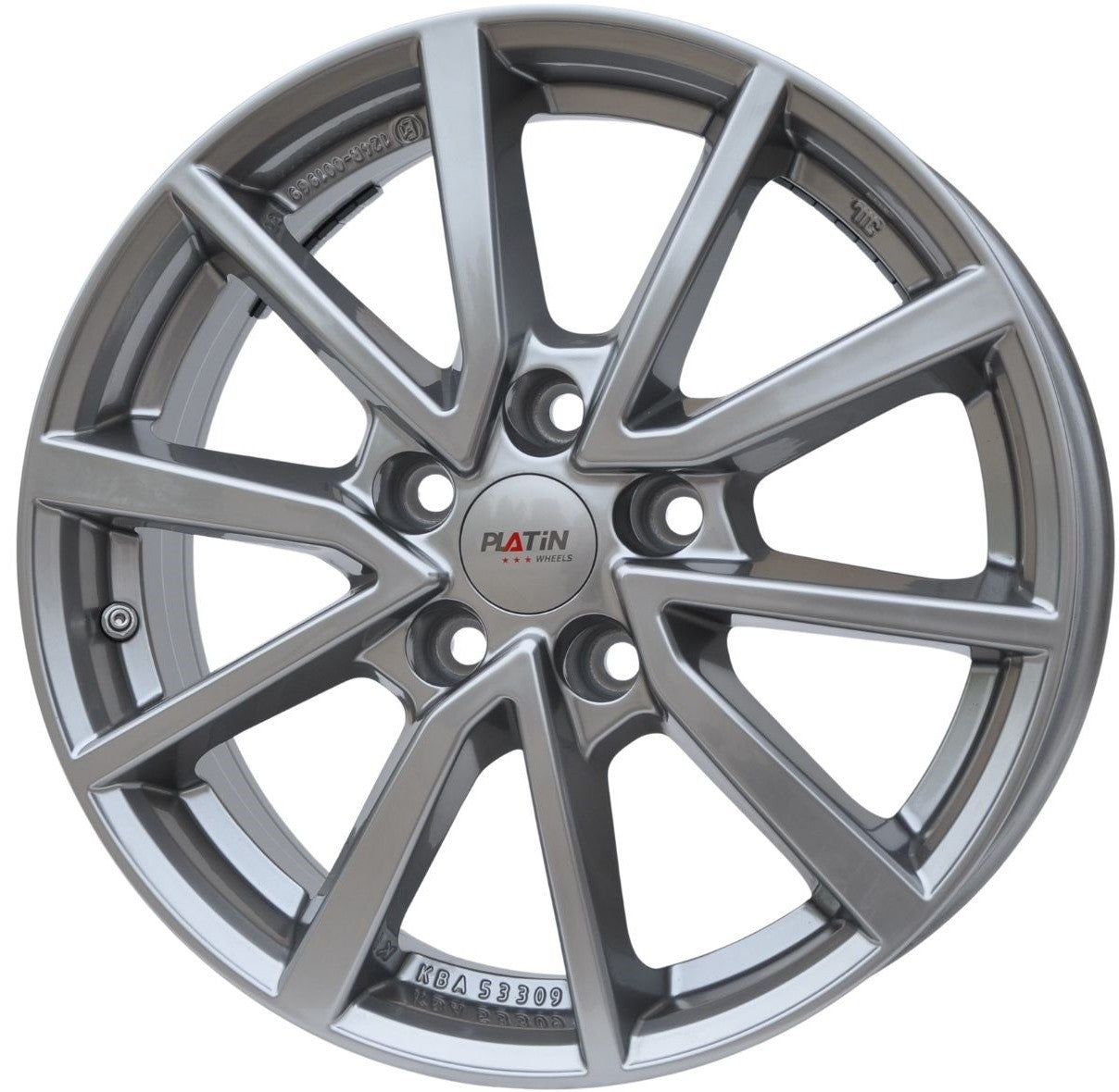 Platin vec656/kba53309 Alufælge 16" 5x112 ET41 – Gun metal (sæt á 4)
