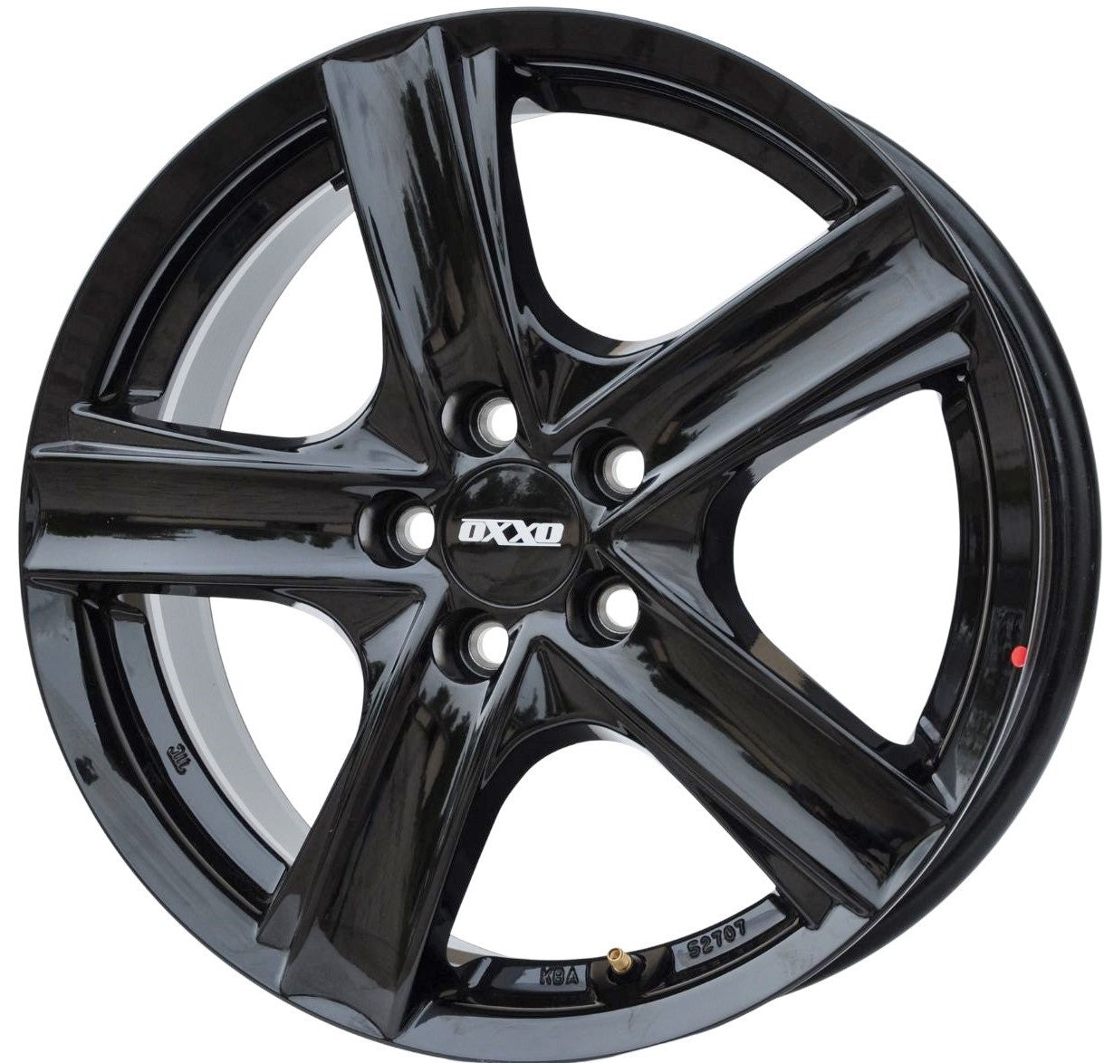 OXXO ox-19/kba52707 Alufælge 16" 5x100 ET48 – Sort (sæt á 4)
