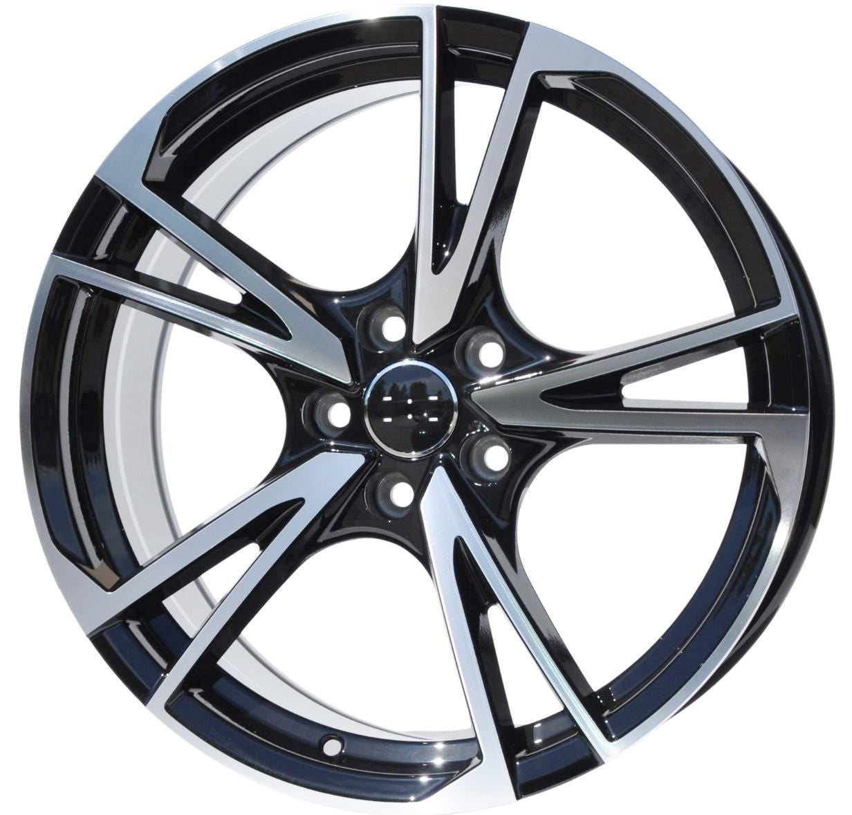 PDW 5642 Alufælge 19" 5x112 ET35 – Poleret/sort (sæt á 4)