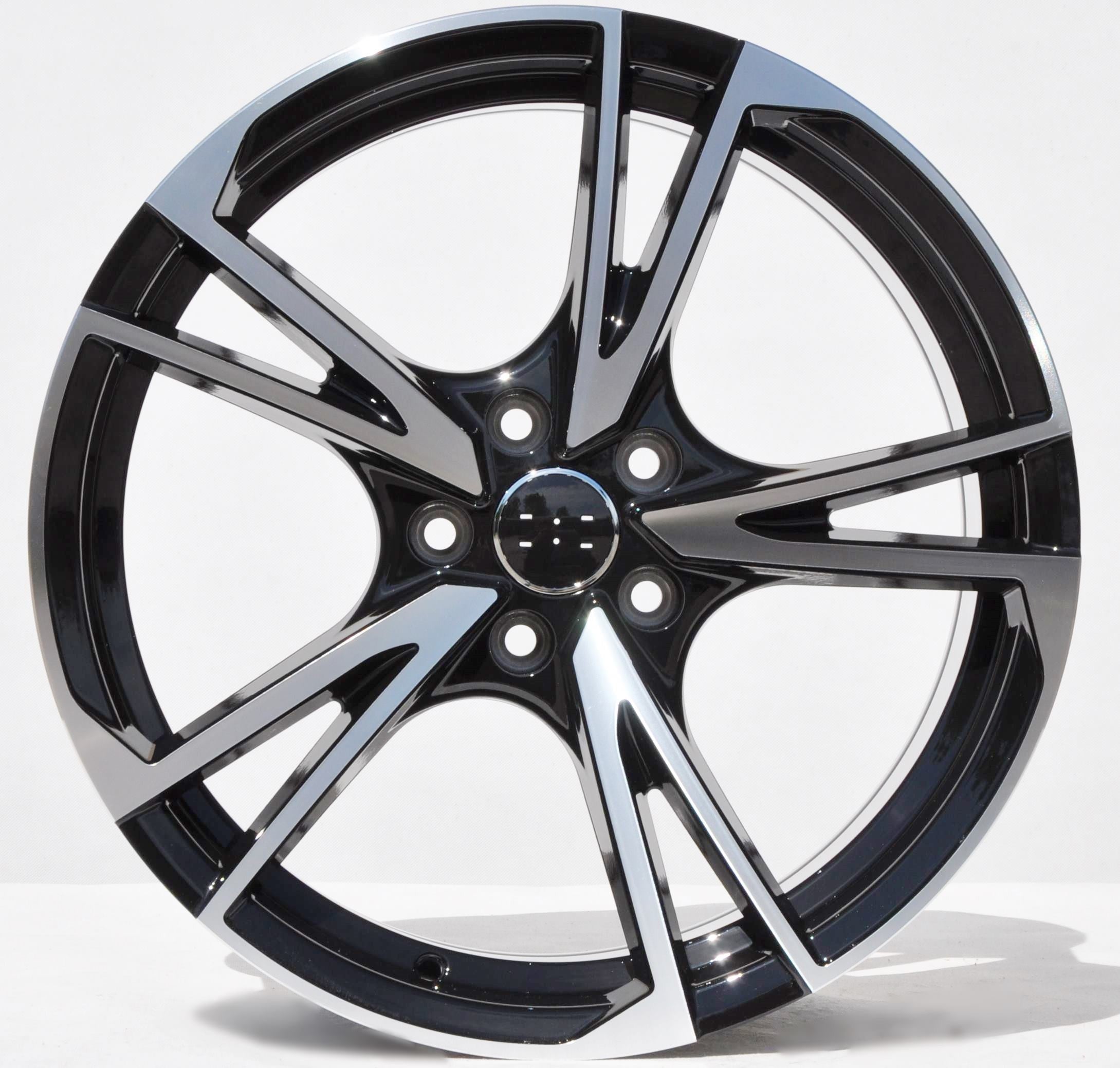 PDW 5642 Alufælge 19" 5x112 ET35 – Poleret/sort (sæt á 4)