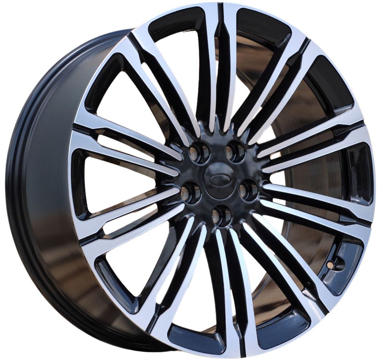 PDW 1066/1808 Alufælge 19" 5x108 ET45 – Poleret/sort (sæt á 4)