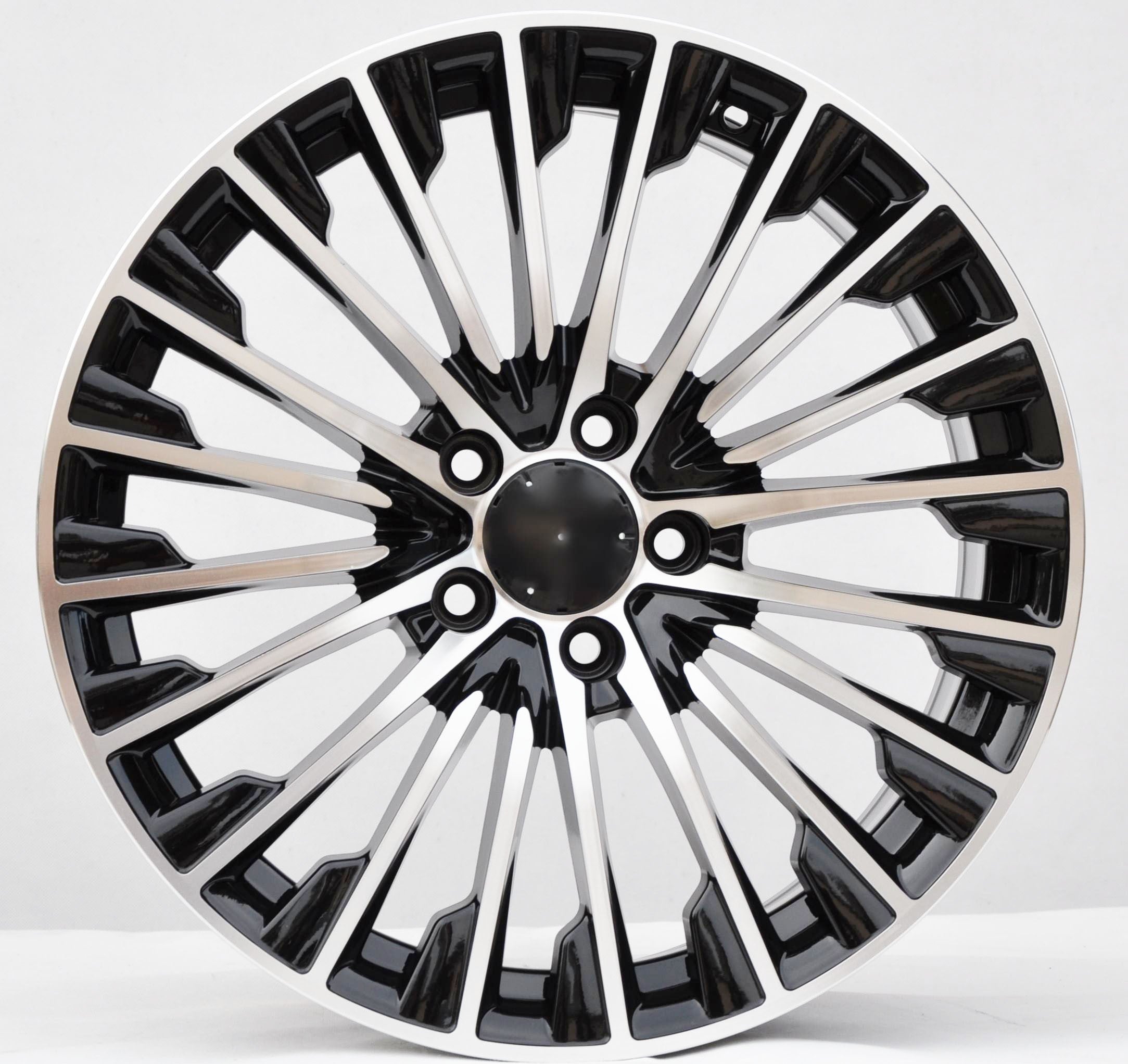 PDW FBX132 Alufælge 20" 5x112 ET35 – Poleret/sort (sæt á 4)