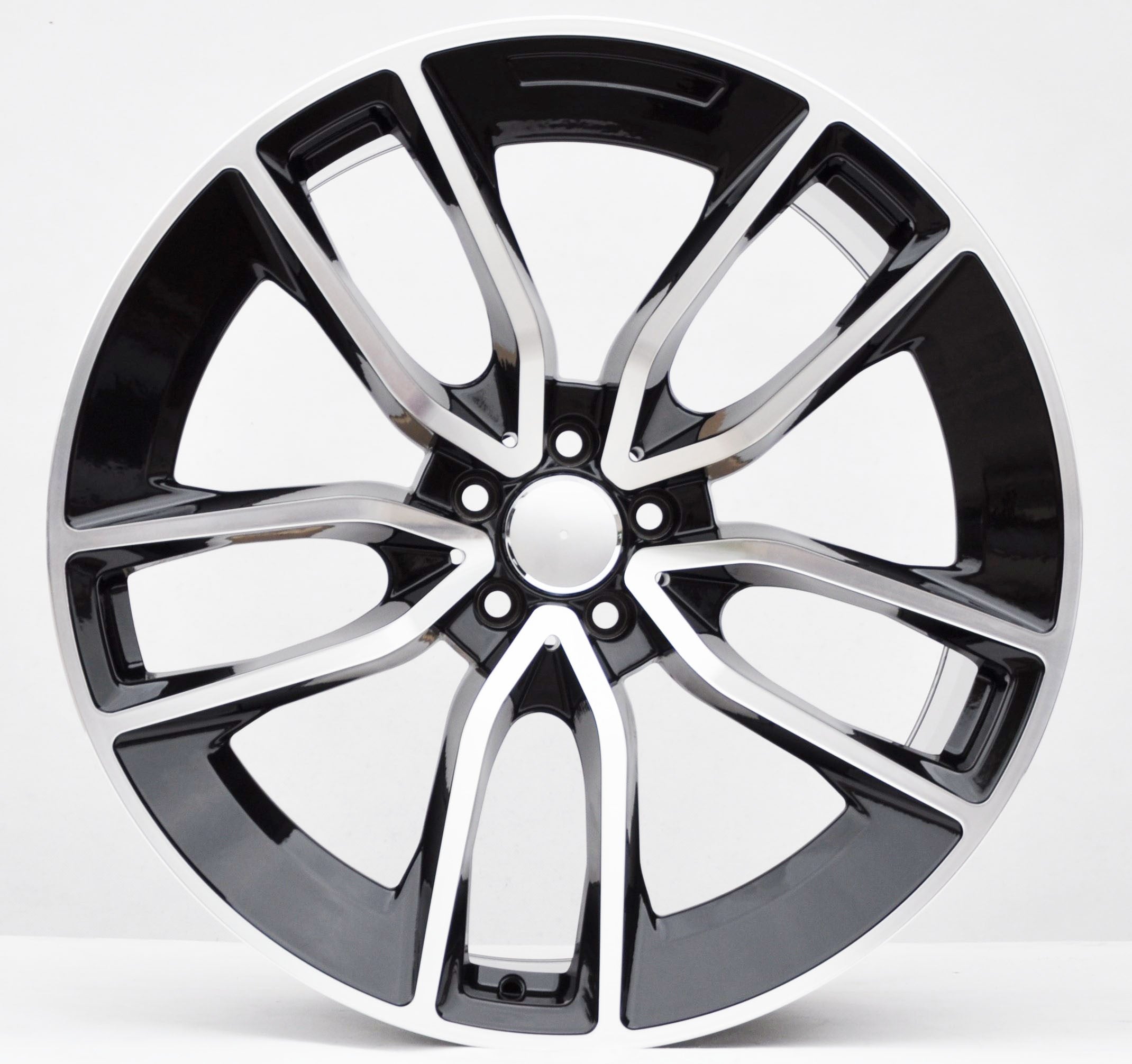 PDW 5949 Alufælge 22" 5x112 ET45 – Poleret/sort (sæt á 4)