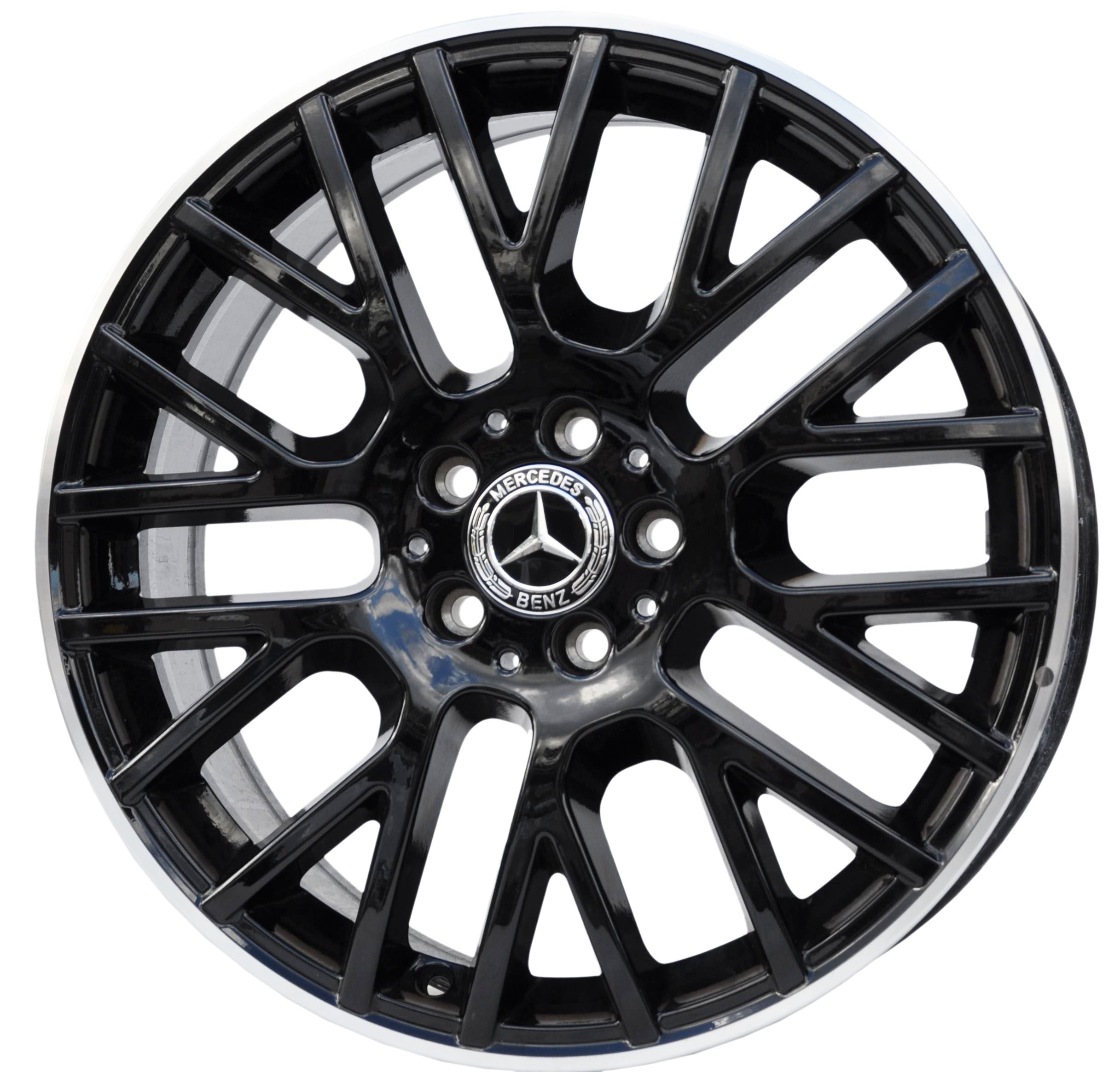 Mercedes-Benz (oryginalne OEM) a1674012100USZK Alufælge 19" 5x112 ET61 – Poleret/sort (sæt á 4)