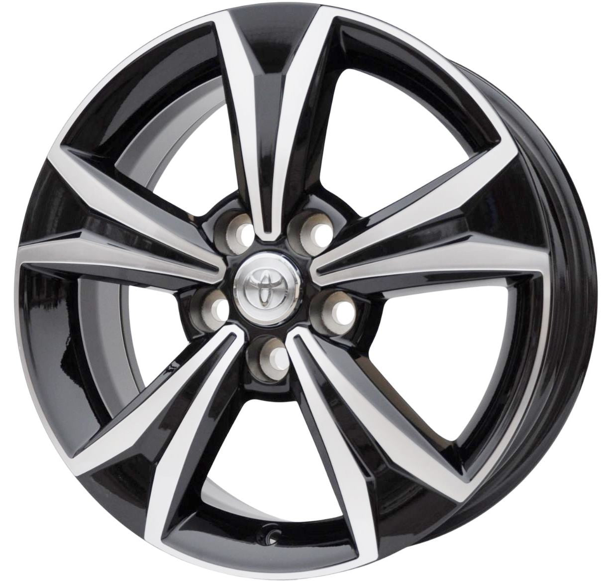 Toyota (oryginalne OEM) PW457-10001 Alufælge 17" 5x114.3 ET45 – Poleret/sort (stk)