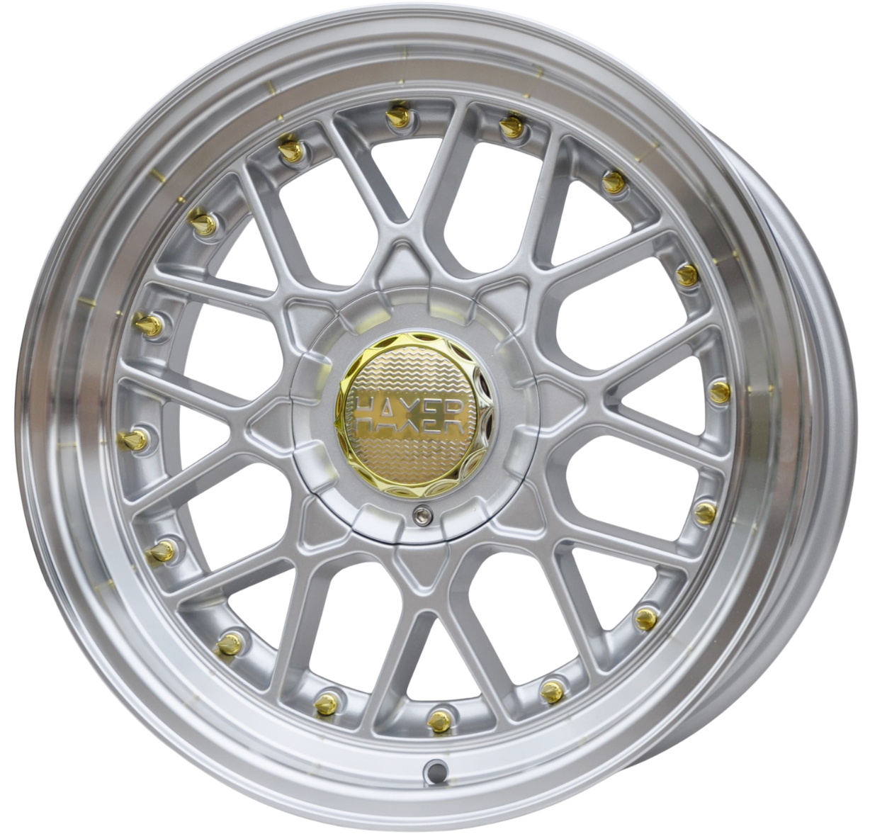 Haxer HX025 Alufælge 17" 5x120 ET30 – Poleret/sølv (sæt á 4)