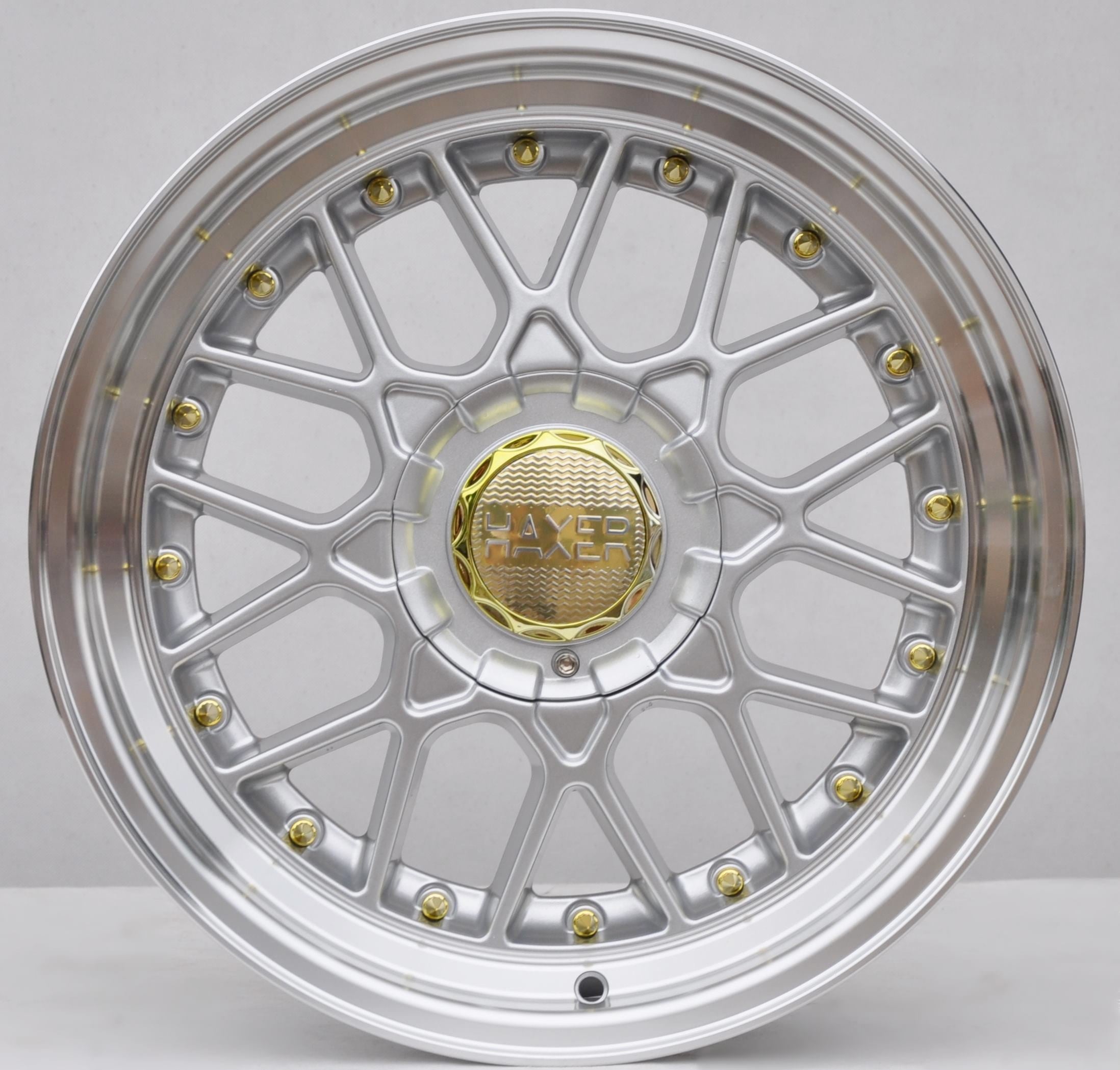 Haxer HX025 Alufælge 17" 5x120 ET30 – Poleret/sølv (sæt á 4)