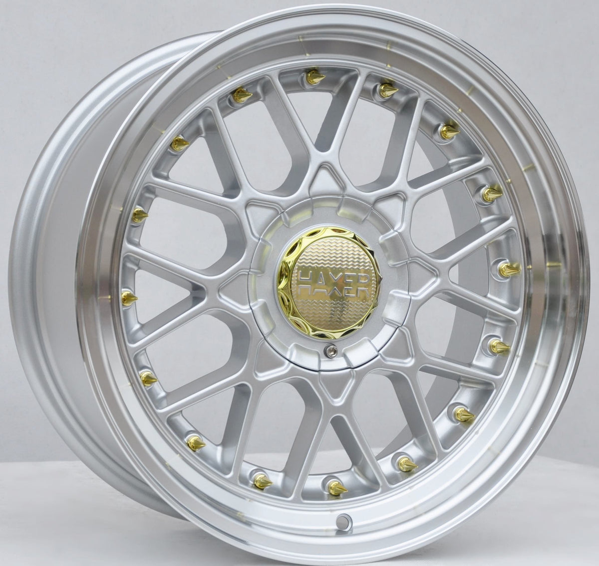 Haxer HX025 Alufælge 17" 5x112 ET30 – Poleret/sølv (sæt á 4)