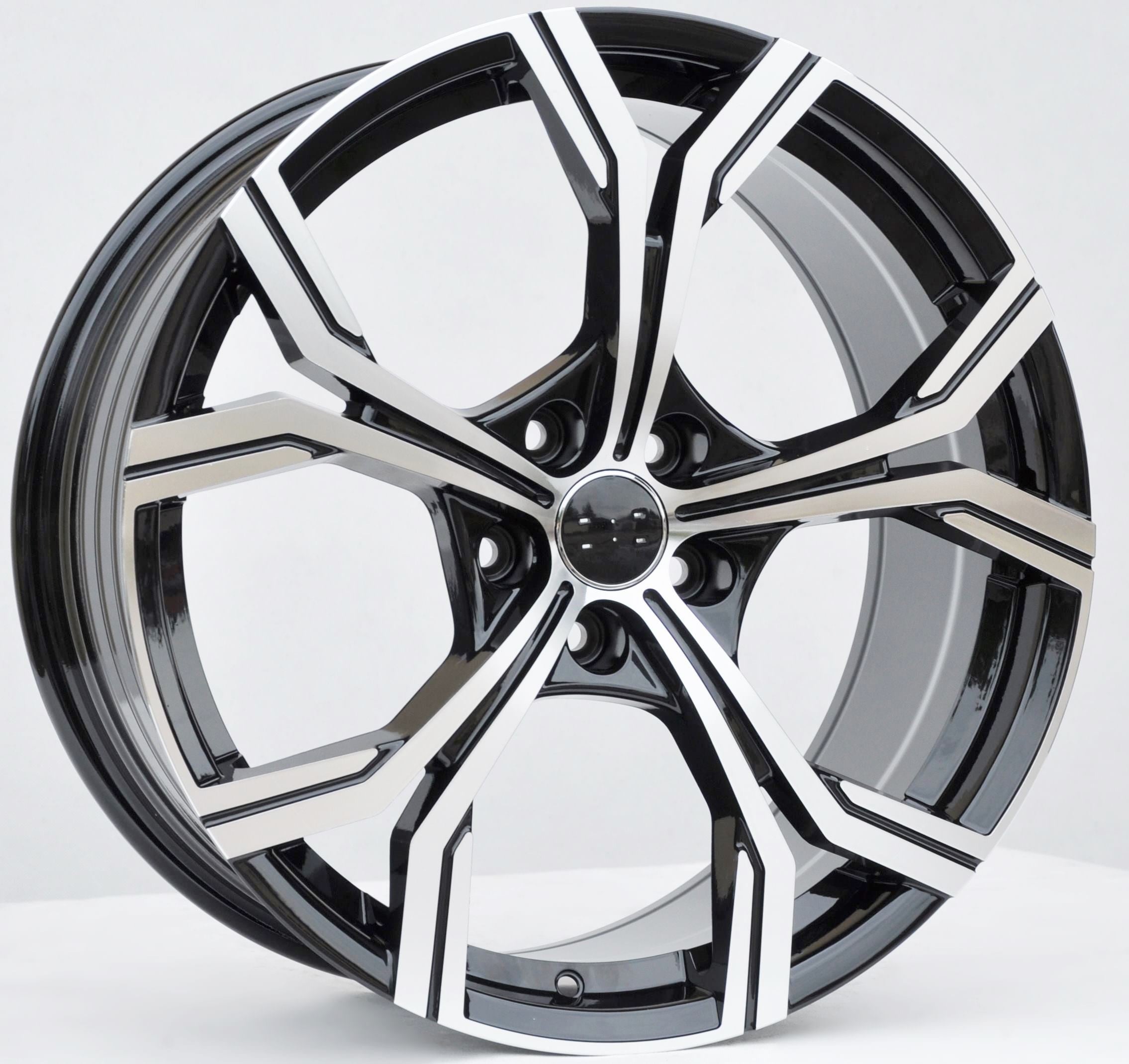 PDW FBX201 Alufælge 20" 5x112 ET35 – Poleret/sort (sæt á 4)
