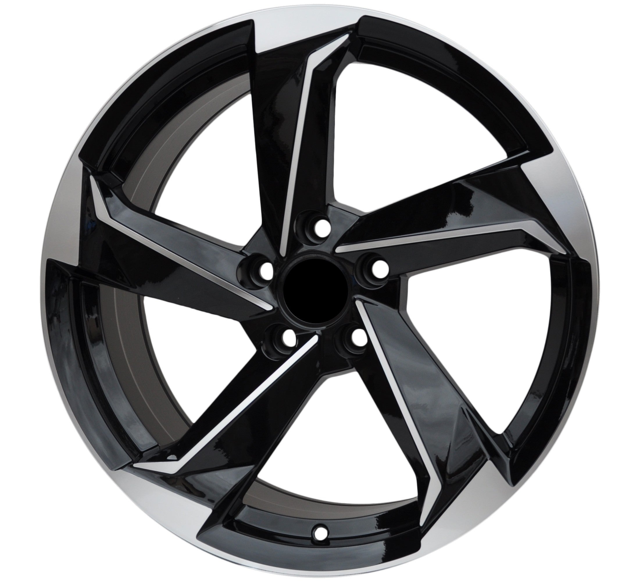 PDW 5185 Alufælge 19" 5x112 ET40 – Poleret/sort (sæt á 4)