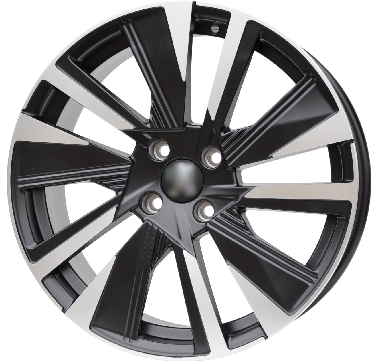 PDW 1152 Alufælge 18" 4x108 ET35 – Poleret/sort półmat (sæt á 4)