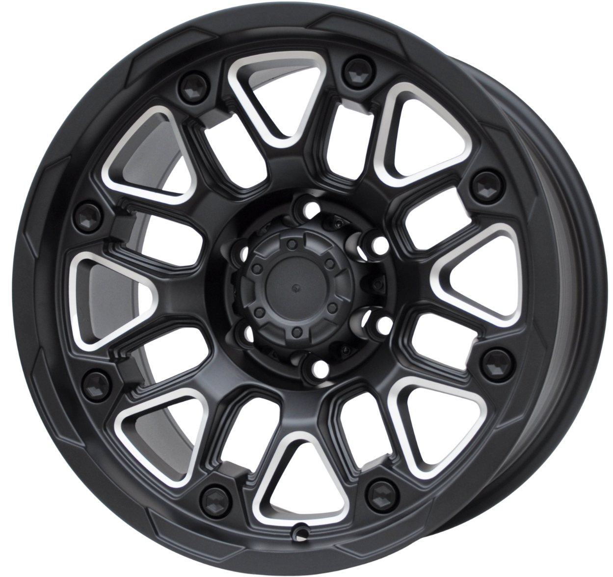 PDW FBX155 Alufælge 17" 6x139.7 ET0 – Sort (sæt á 4)