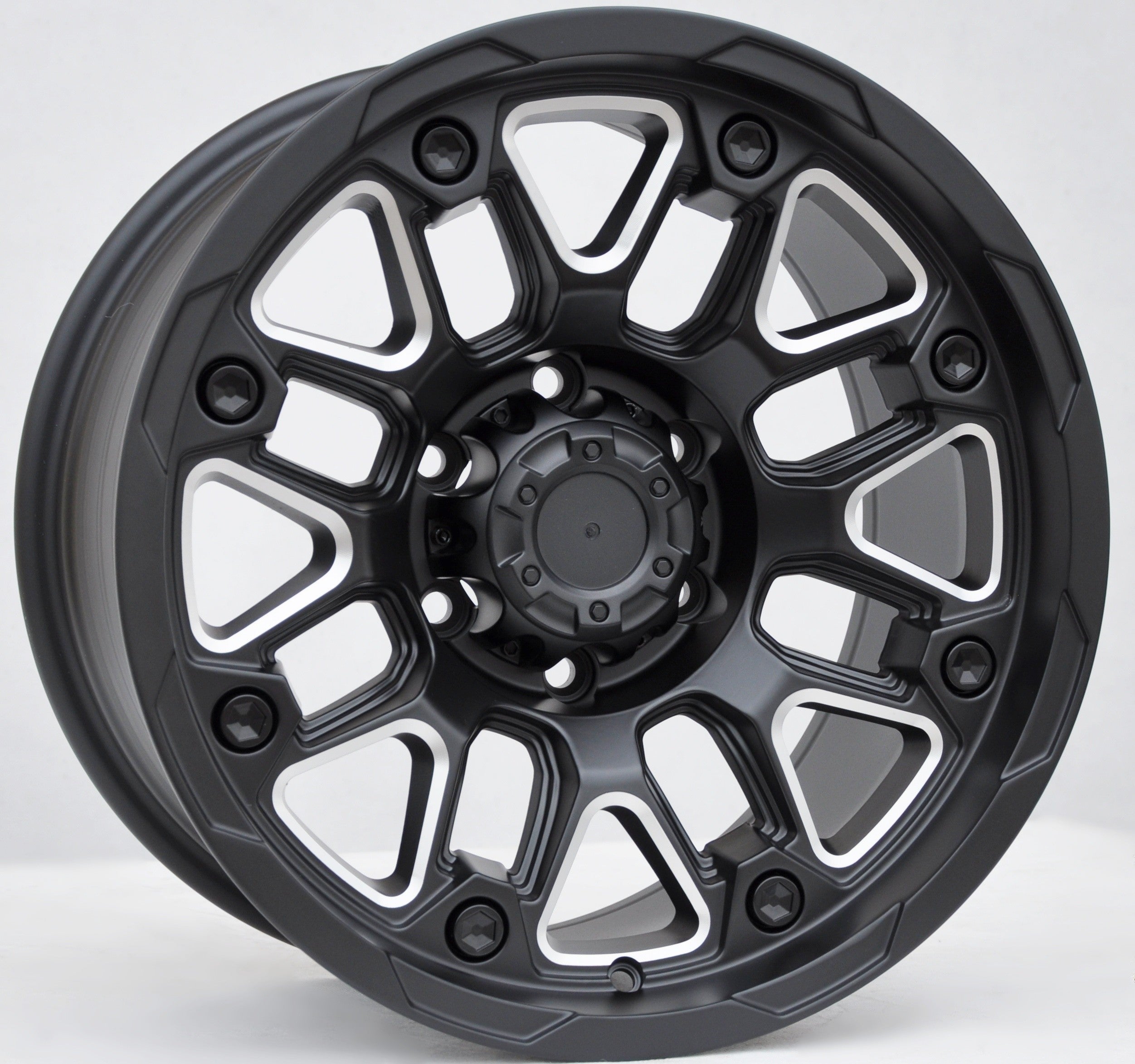 PDW FBX155 Alufælge 17" 6x139.7 ET0 – Sort (sæt á 4)