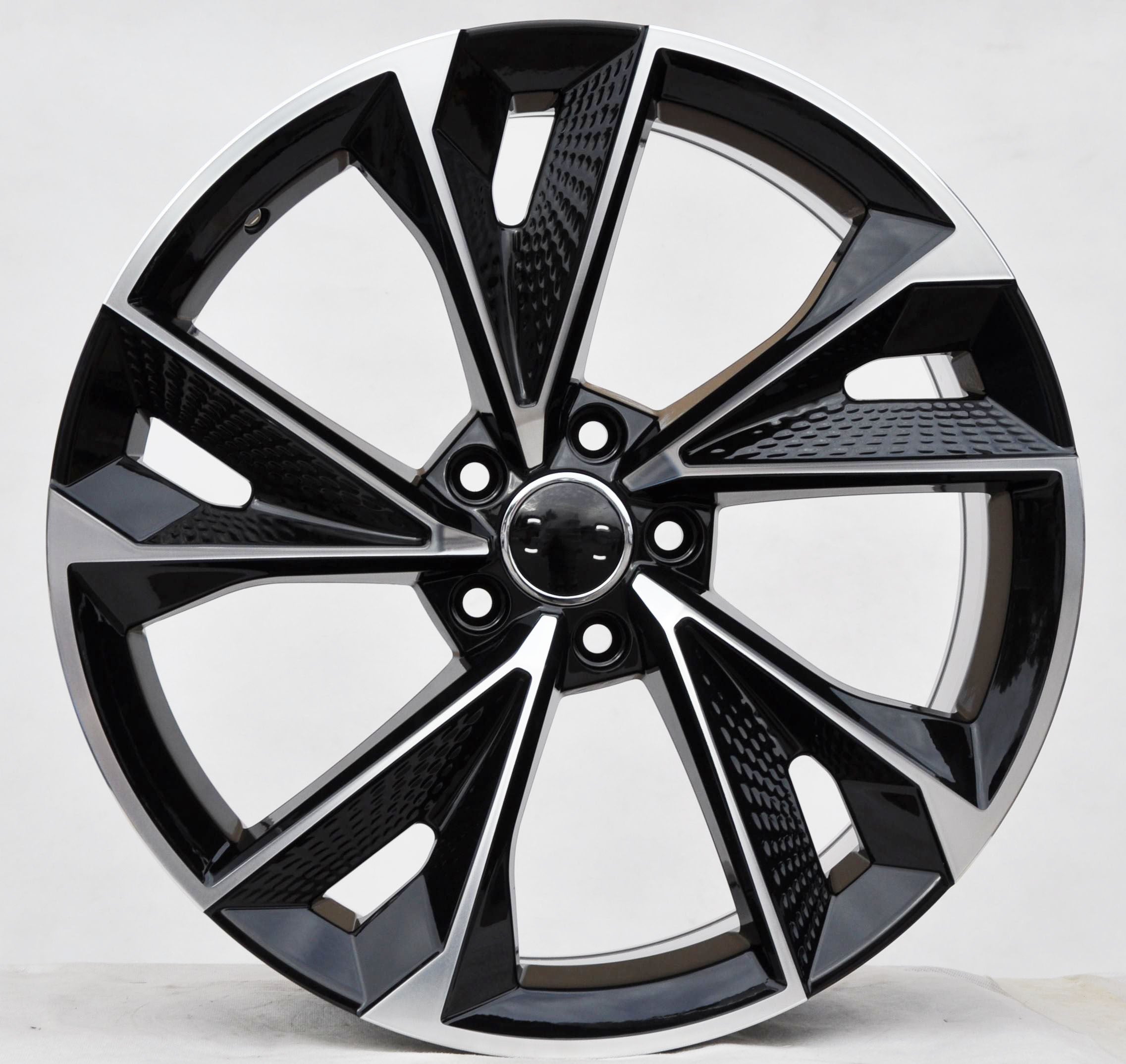 PDW 1566 Alufælge 21" 5x112 ET31 – Poleret/sort (sæt á 4)