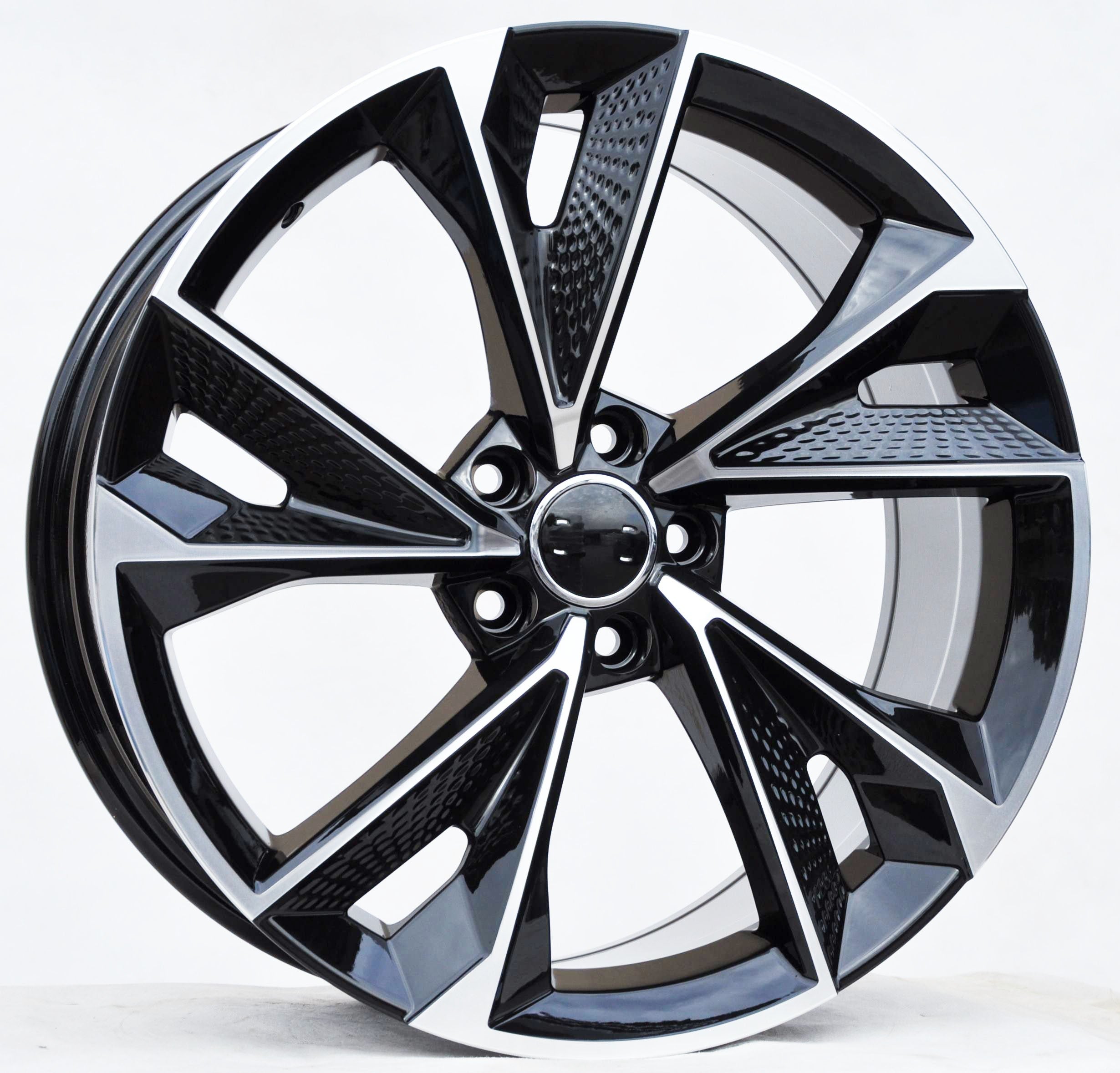 PDW 1566 Alufælge 21" 5x112 ET31 – Poleret/sort (sæt á 4)