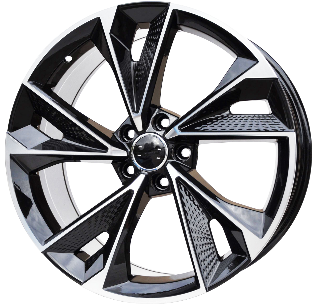 PDW 1566 Alufælge 21" 5x112 ET35 – Poleret/sort (sæt á 4)