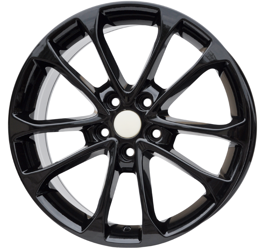 PDW FBX232 Alufælge 17" 5x108 ET50 – Poleret/sort (sæt á 4)