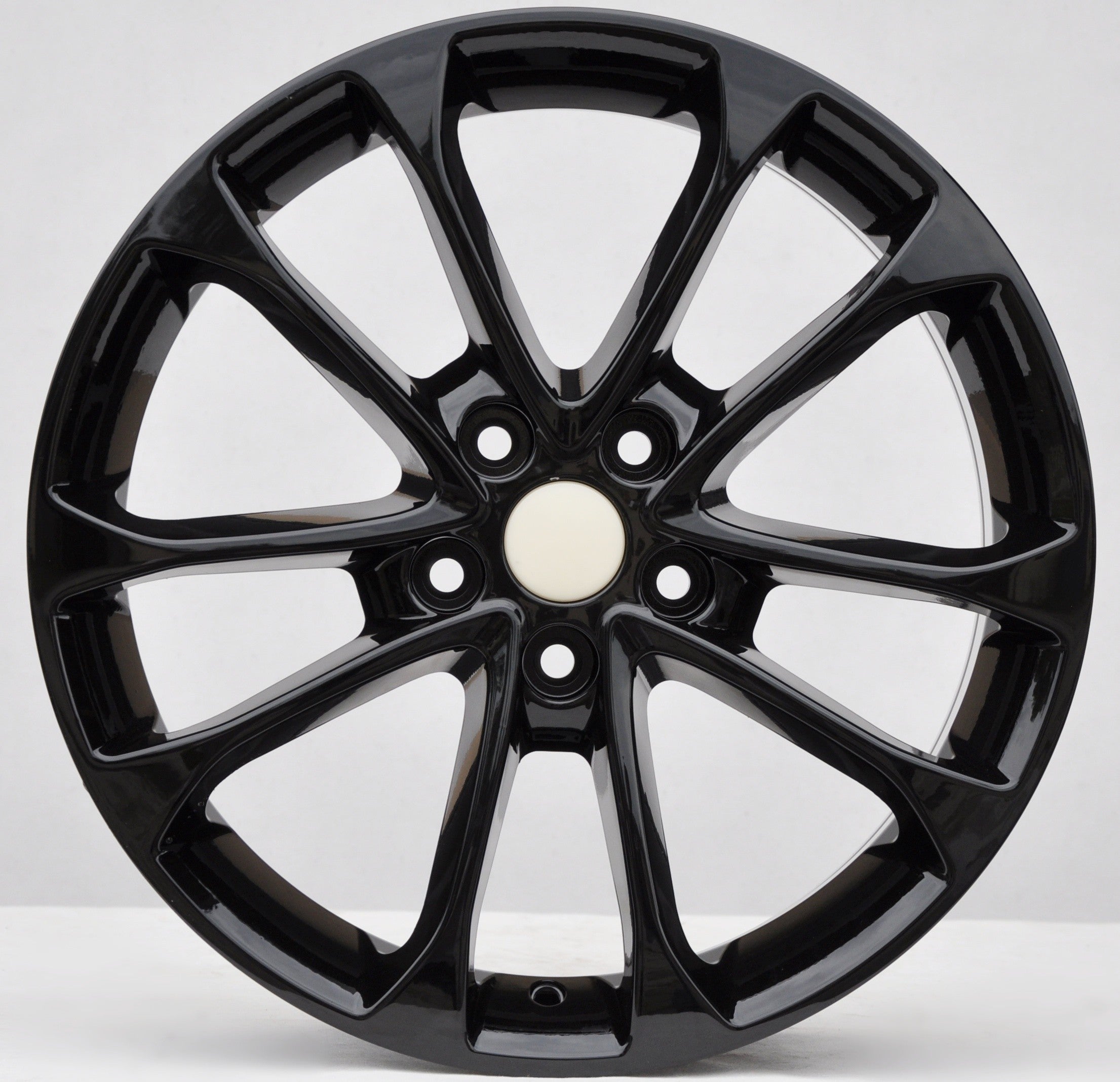 PDW FBX232 Alufælge 17" 5x108 ET50 – Poleret/sort (sæt á 4)