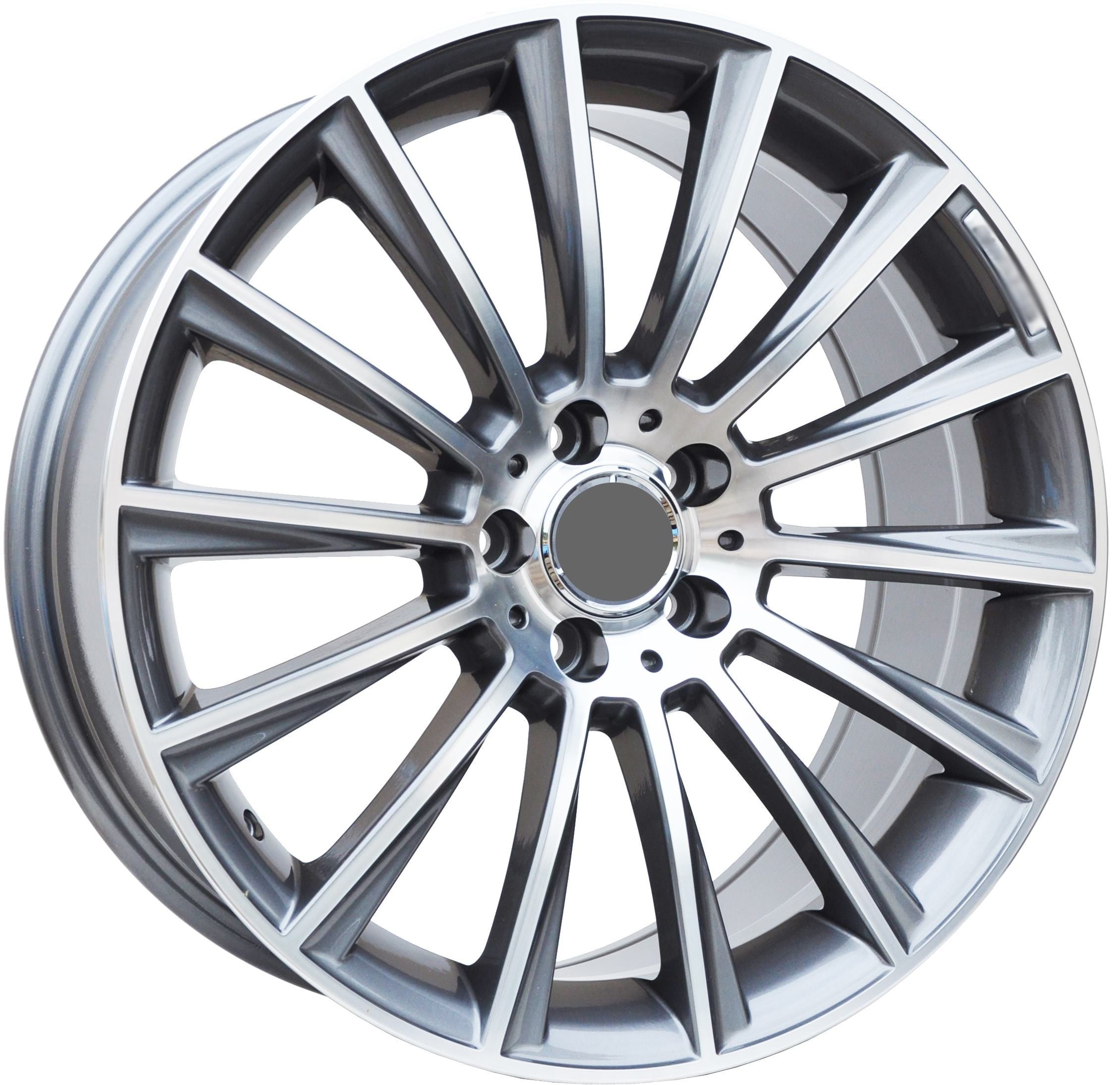 PDW 1048/5482 Alufælge 19" 5x112 ET36 – Poleret/grafit (sæt á 4)