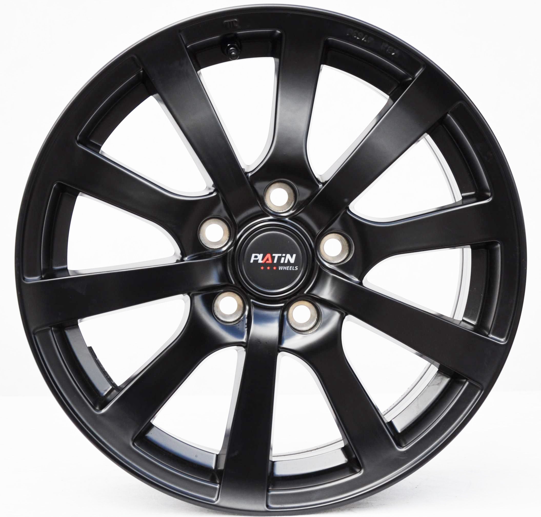 Platin sf-w3/kba47636 Alufælge 16" 5x112 ET36 – Sort (sæt á 4)