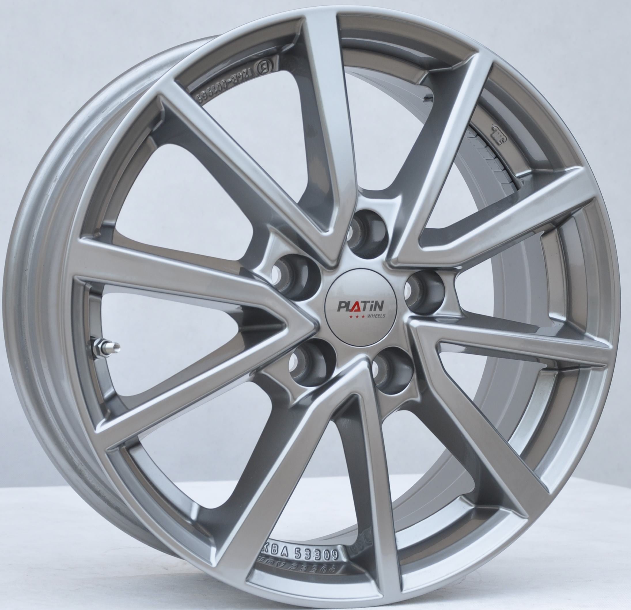 Platin vec656/KBA52936 Alufælge 16" 5x112 ET43 – Gun metal (sæt á 4)