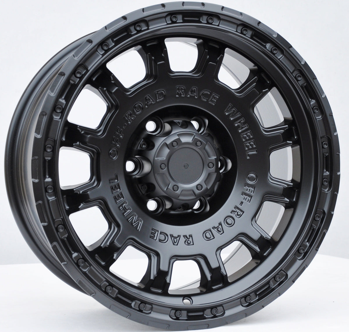 PDW FBX034 Alufælge 17" 8,5J 6x139.7 ET12 – Sort halvmat (sæt á 4)