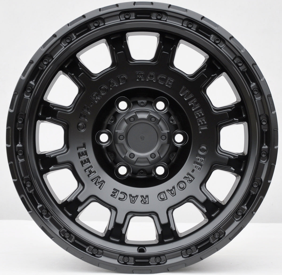 PDW FBX034 Alufælge 17" 8,5J 6x139.7 ET12 – Sort halvmat (sæt á 4)