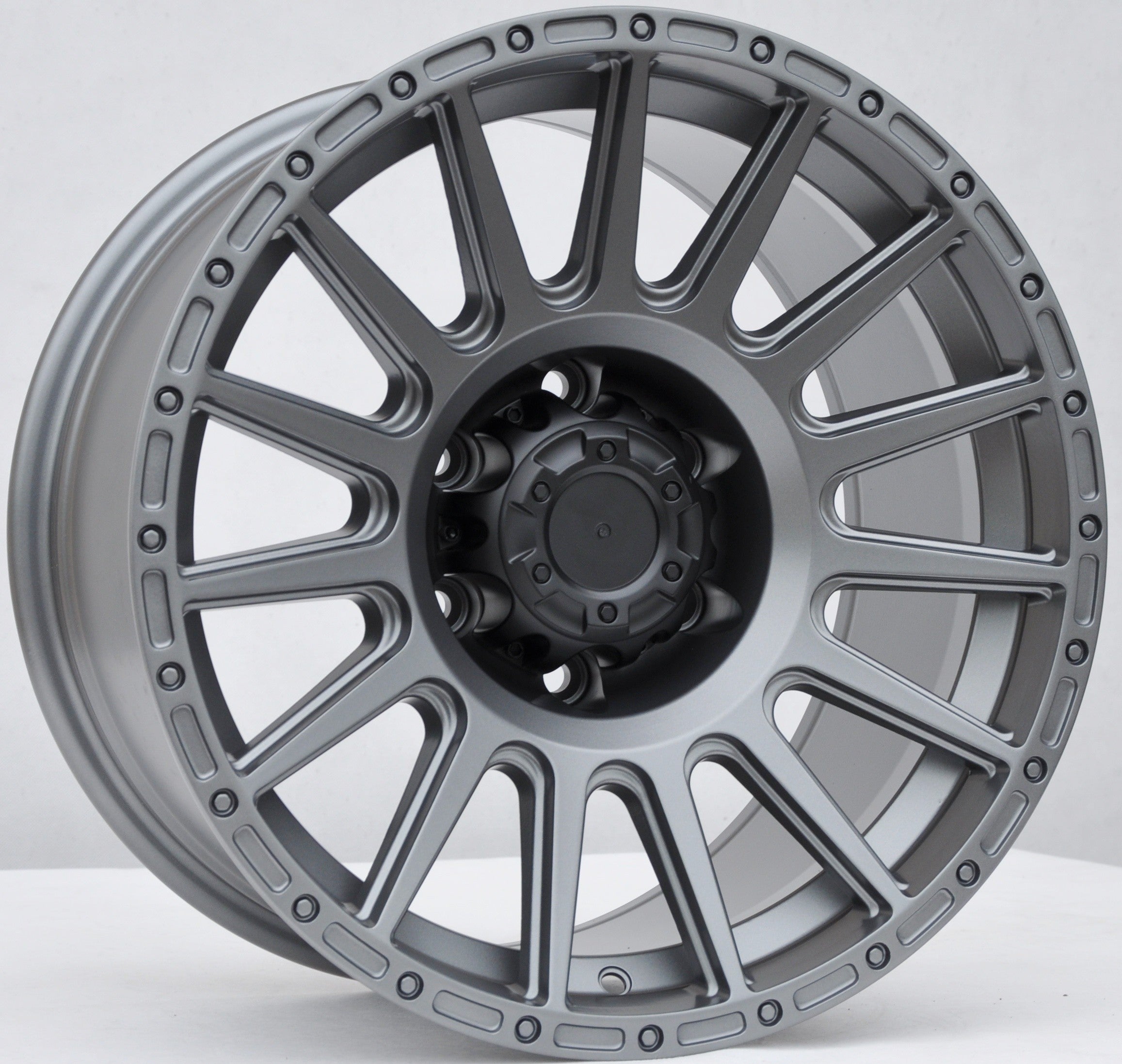 PDW fbx026 Alufælge 17" 6x139.7 ET0 – Gun metal mat (sæt á 4)