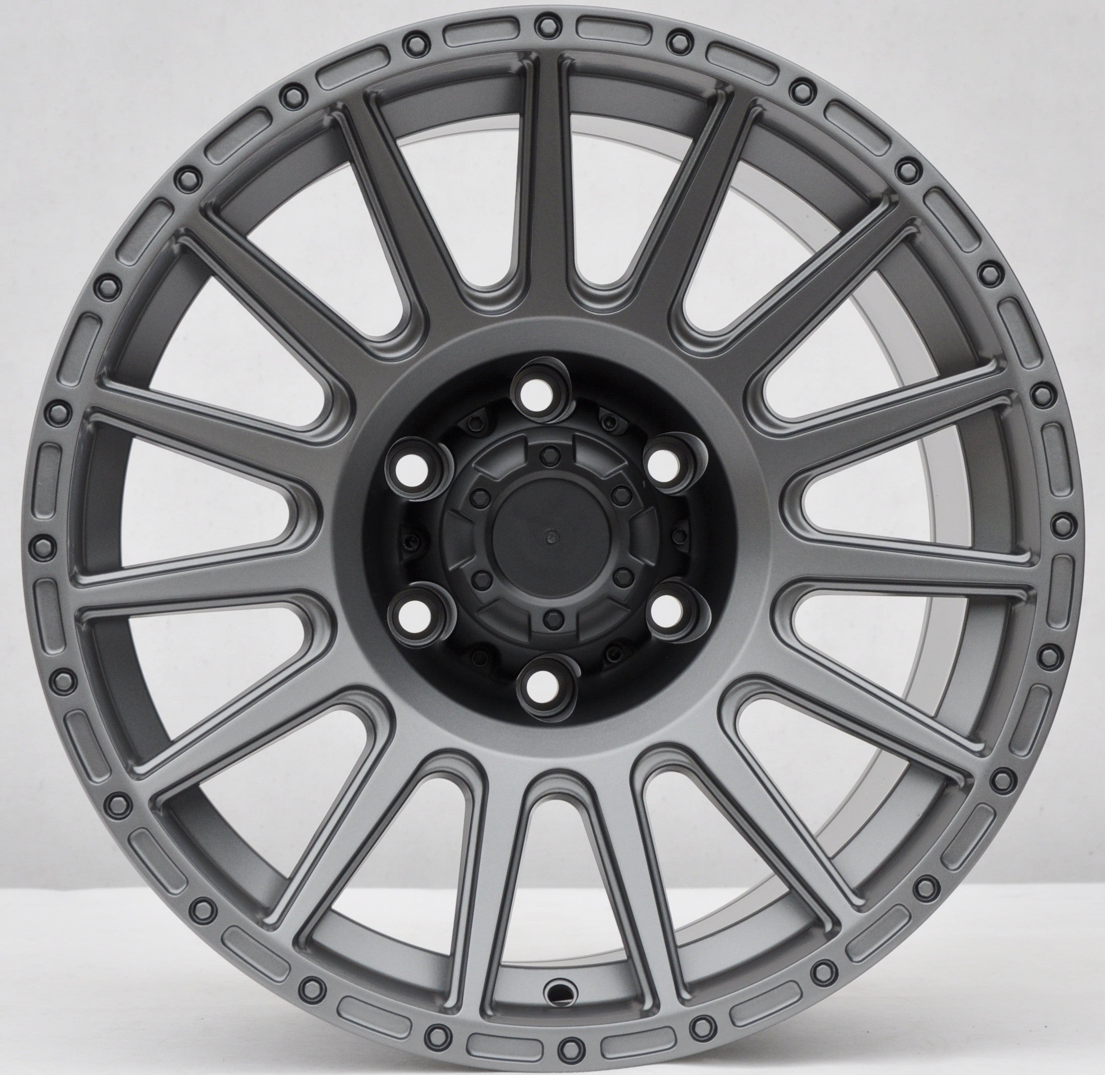 PDW fbx026 Alufælge 17" 6x139.7 ET0 – Gun metal mat (sæt á 4)