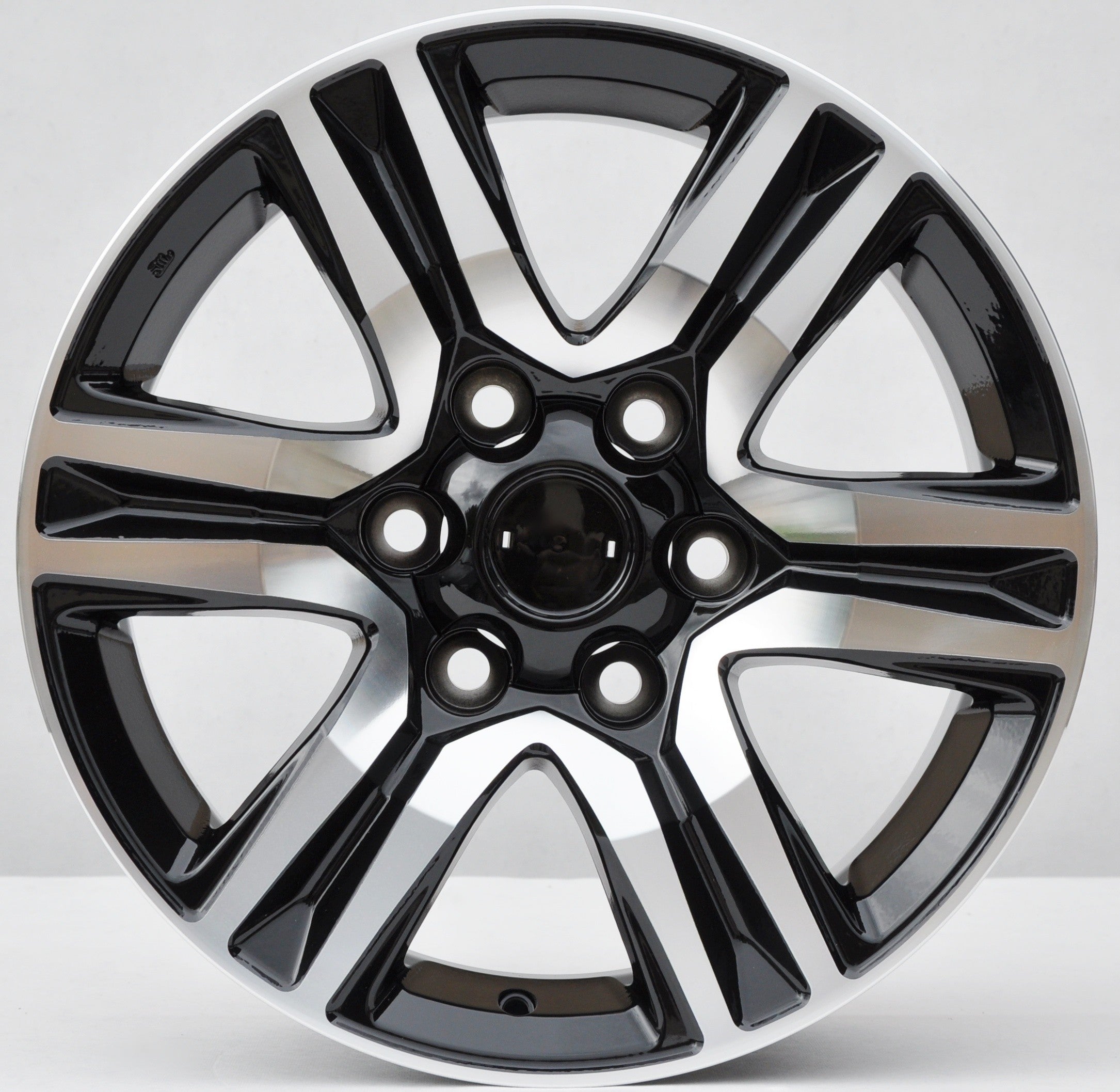 PDW H718F Alufælge 17" 6x139.7 ET25 – Poleret/sort (sæt á 4)