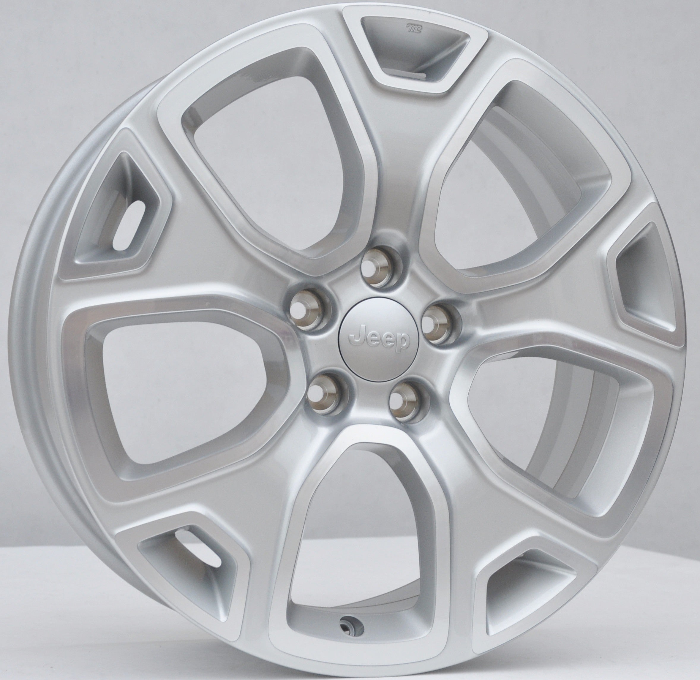 Jeep (oryginalne OEM) 5xa69maa/735577527 Alufælge 18" 5x110 ET40 – Sølv (sæt á 4)