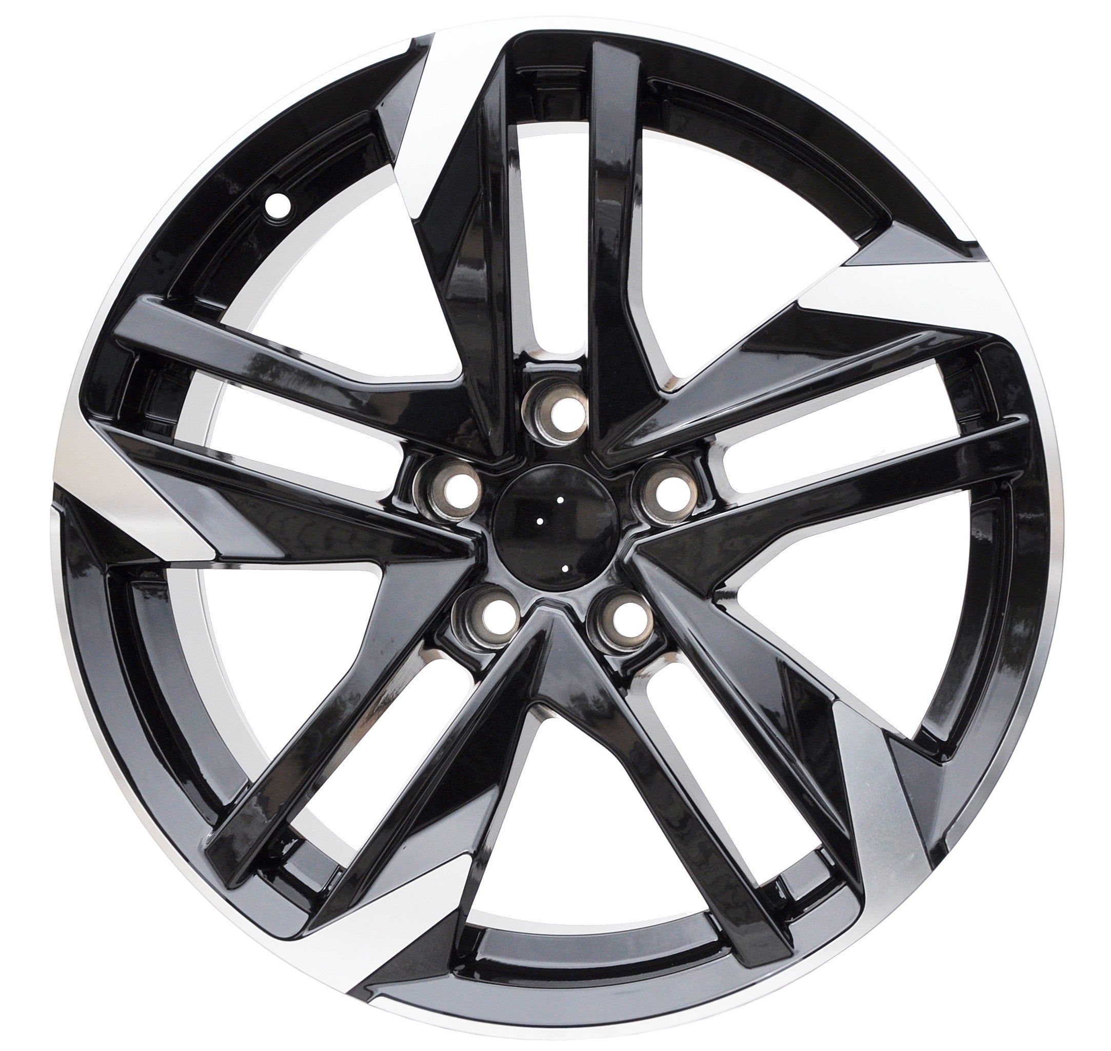 PDW 170 Alufælge 17" 5x108 ET44 – Poleret/sort półmat (sæt á 4)