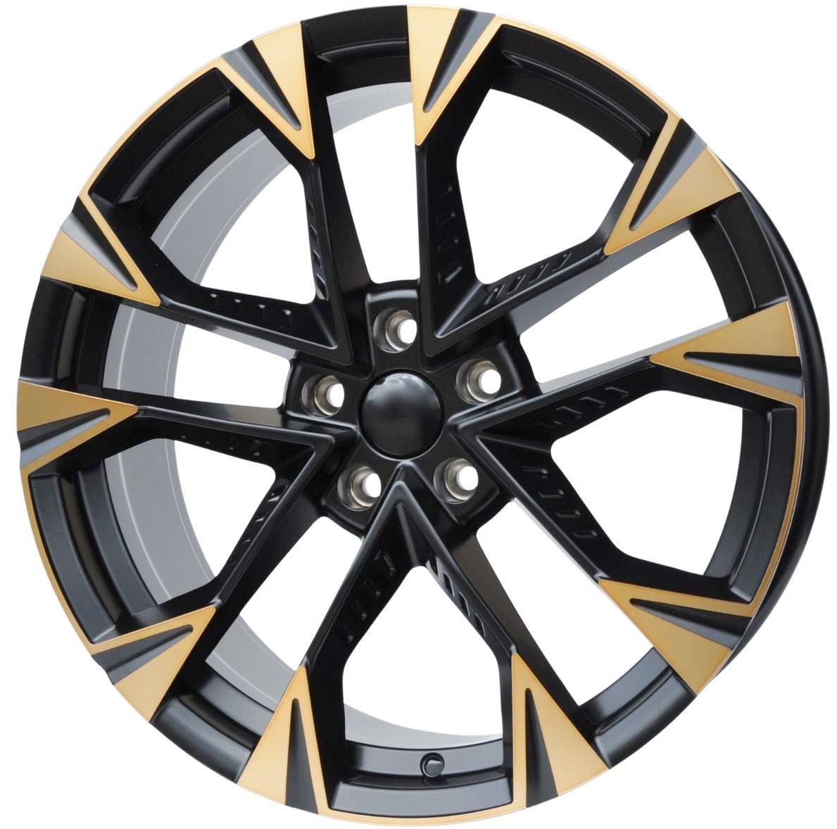 PDW 1150 Alufælge 18" 5x112 ET40 – Sort/półmatowy miedziany (sæt á 4)